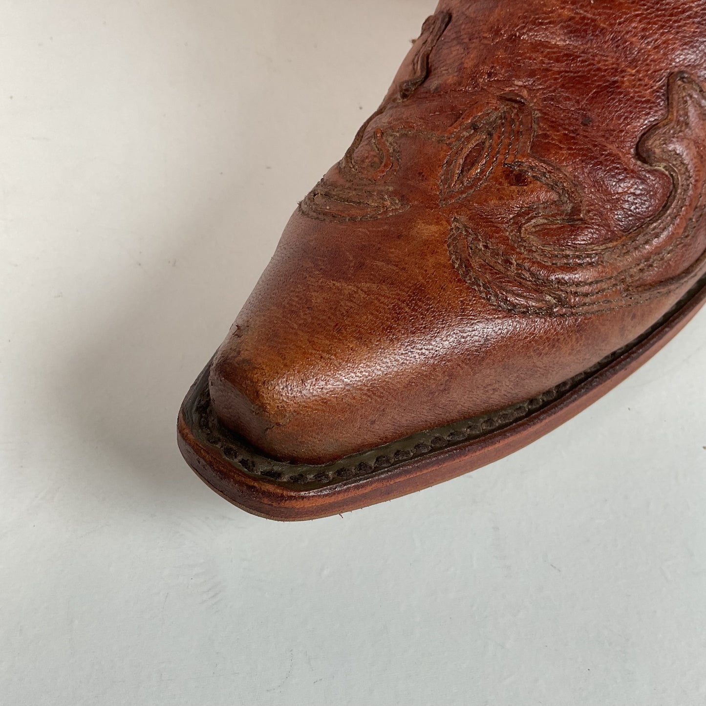 Corral Distressed Leather Thunderbird Cowgirl Boots 8.5 M Overlay Tall