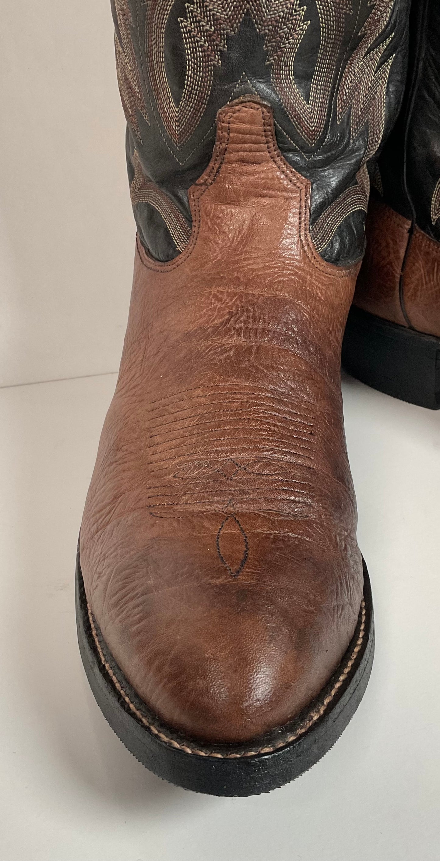 Tony Lama Goat Shoulder Cowboy Boots 14.5 A Hybrid Sole USA Made