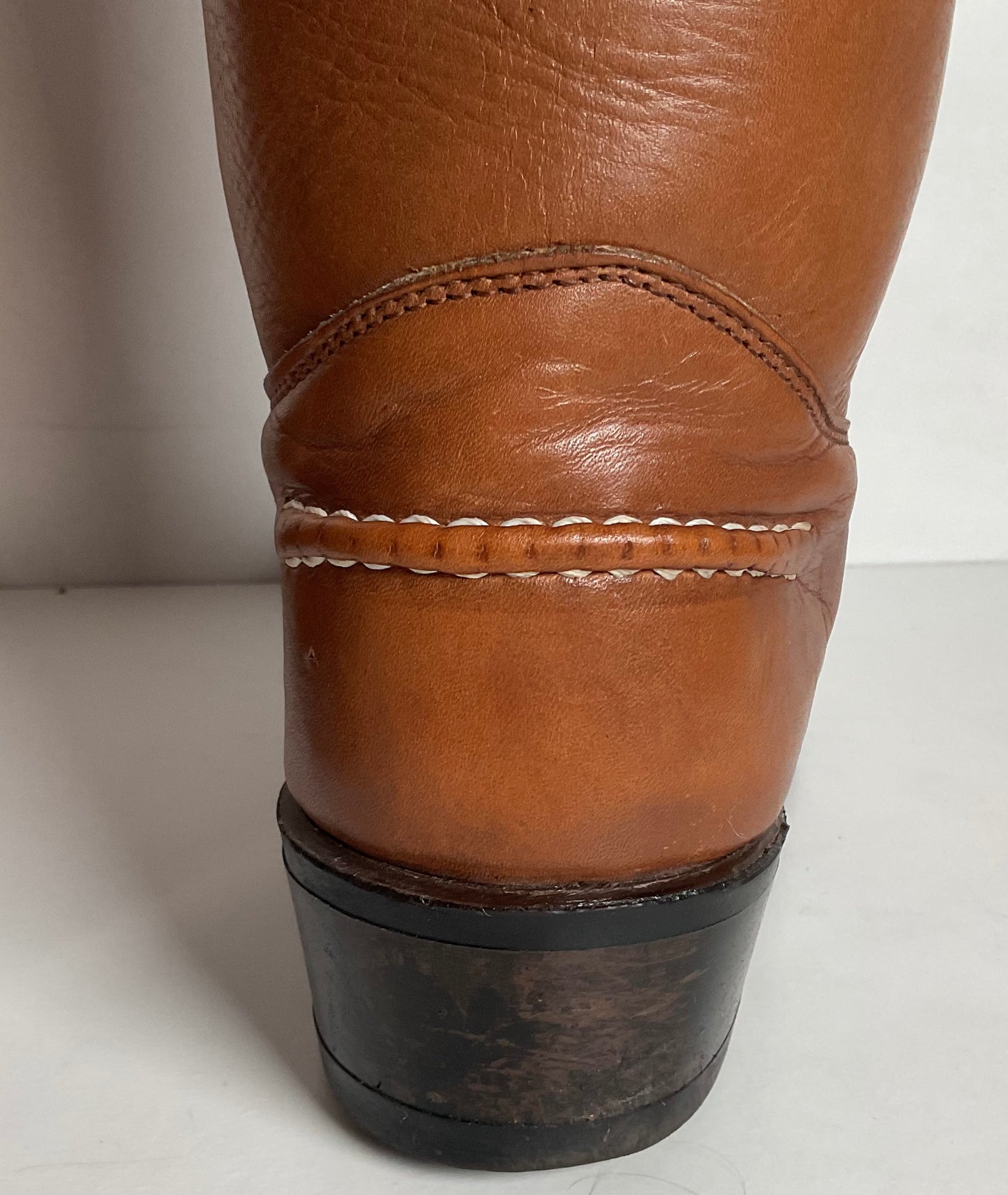 Vintage Double H Horseshoe Cowboy Work Boots 10 D USA Made Soft Toe