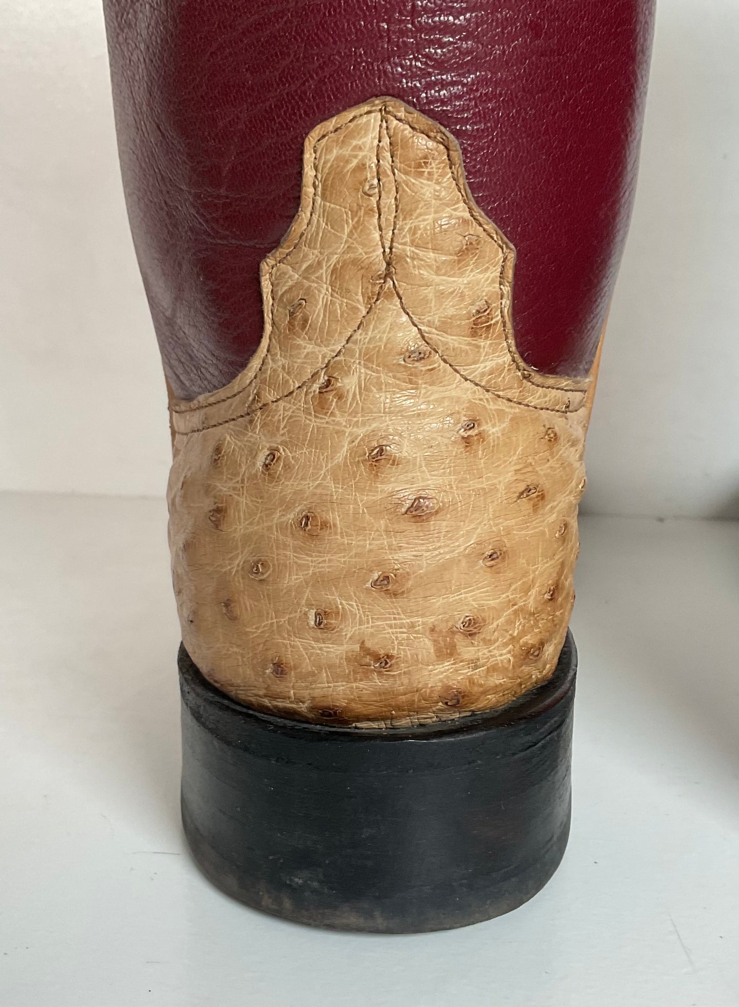 Anderson Bean Ostrich Quill Roper Boots Men’s 8 B | Women’s 9 Exotic USA Made