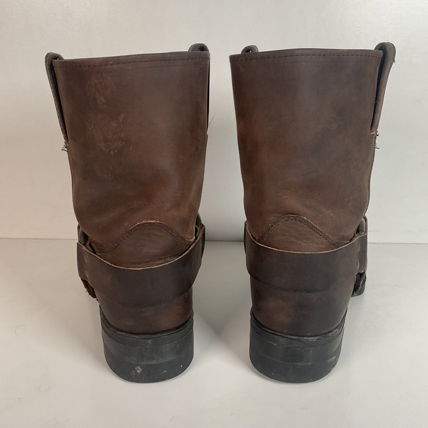 Frye Gaucho Harness Moto Boots 12 M Square Toe Style 87400 USA Made