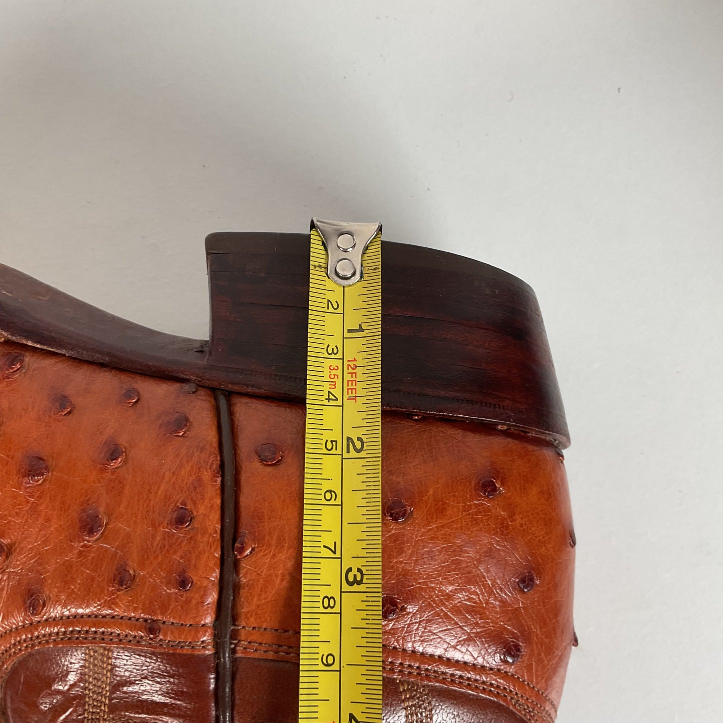 Lucchese San Antonio Ostrich Quill Cowboy Boots Men’s 9.5 B | Women’s 10.5