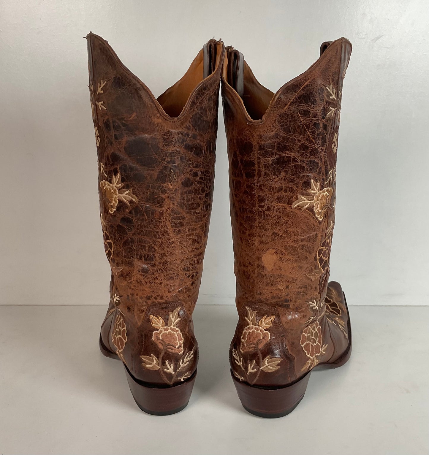 Old Gringo Brown Wildflower Cowgirl Boots 6.5 B