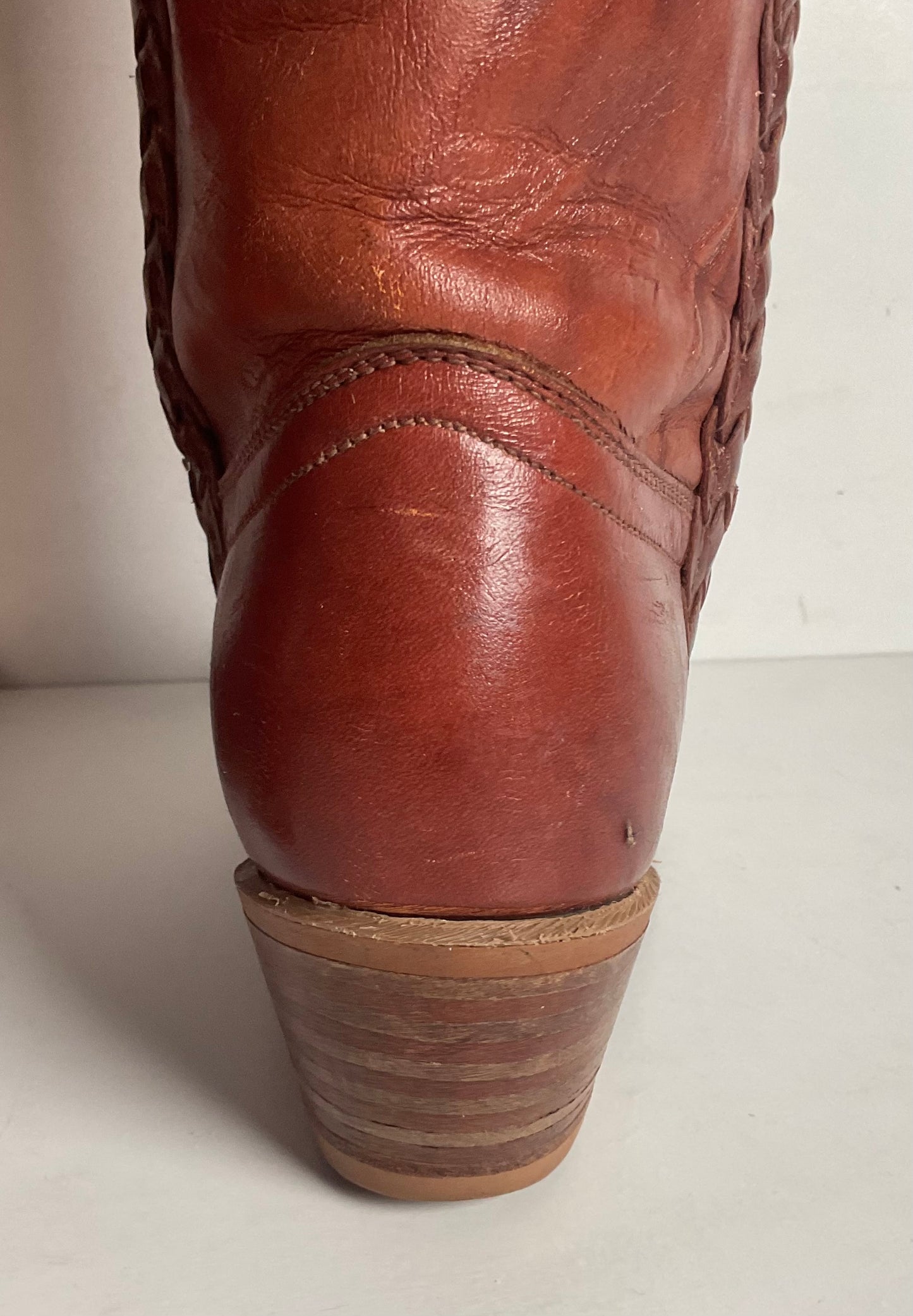 Vintage Capezio Braided Shooter Boots 6.5 M USA Made Campus Riding