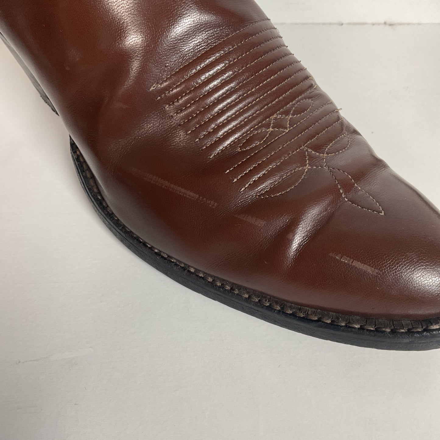 Vintage 1960s Tony Lama Tall Buckaroo Boots 9.5 D Gold Label