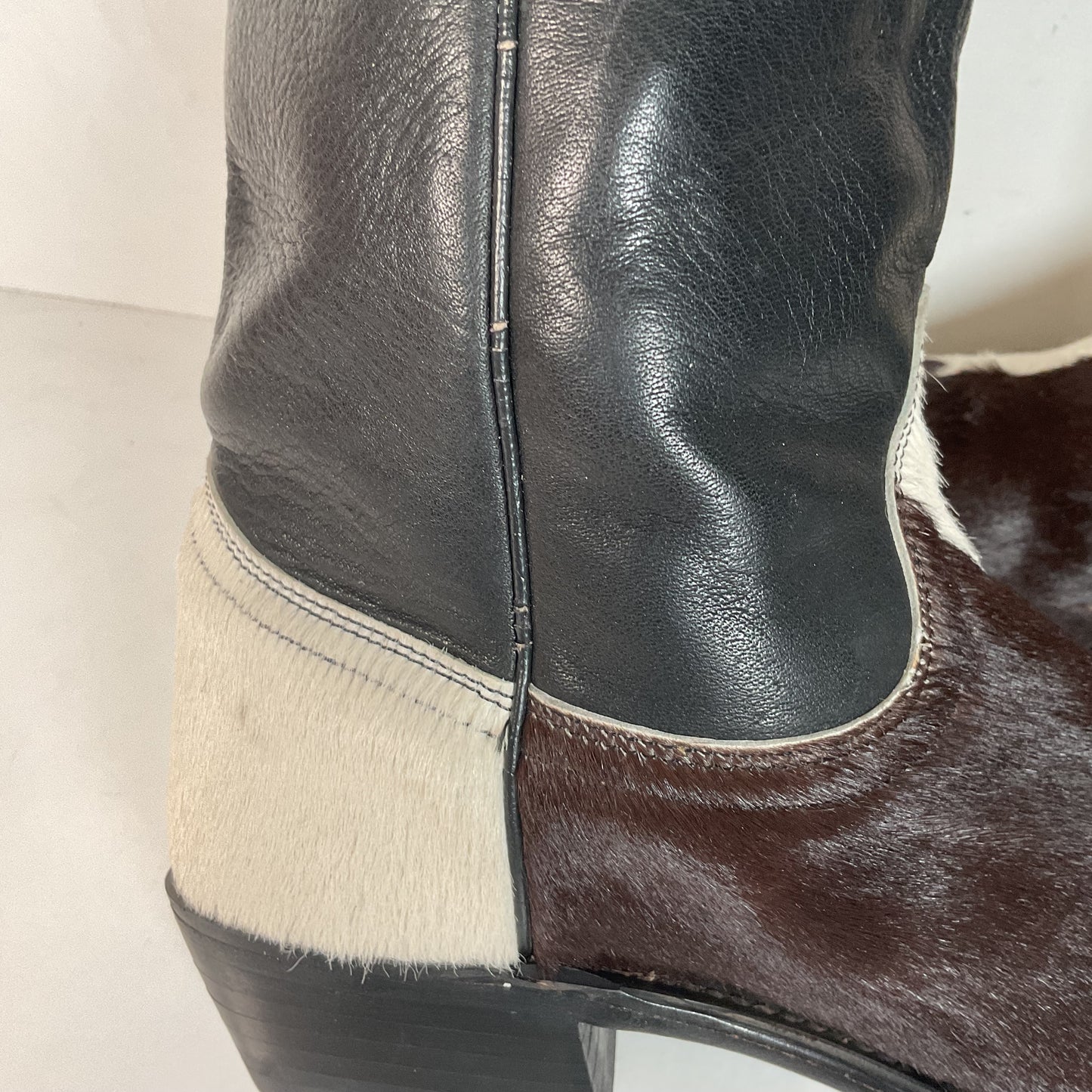 Dan Post Pony Hair On Cowhide Cowgirl Boots 7.5 M