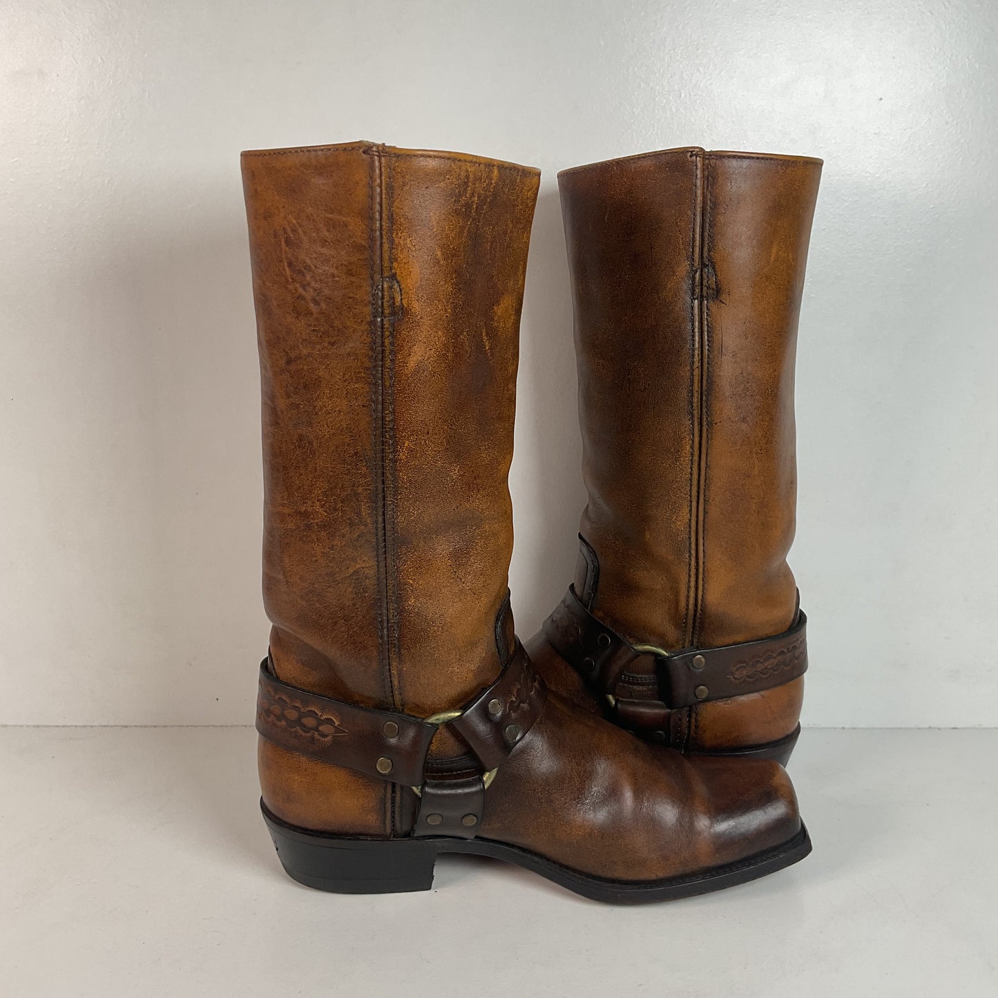 Vintage Frye Black Label Harness Boots Men’s 10 D USA Made