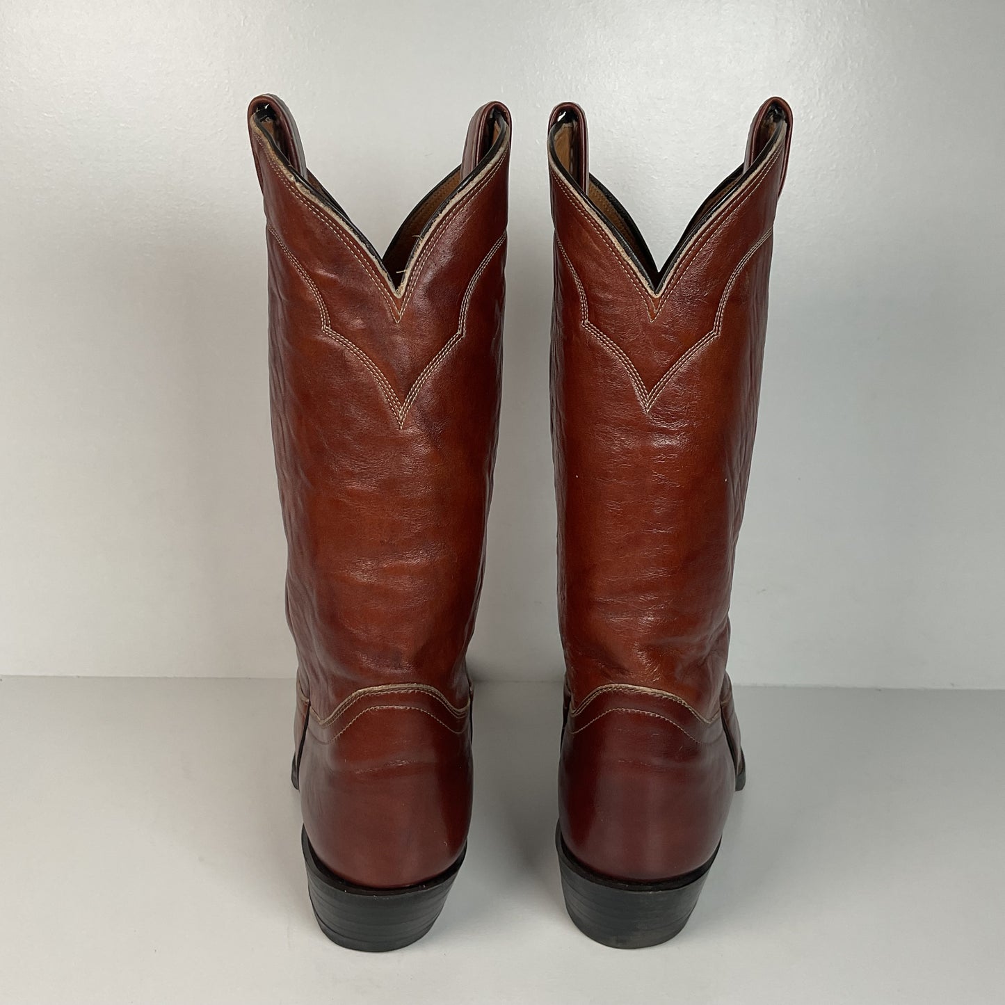 Vintage Tony Lama Cowboy Boots | Chocolate Cow | Men’s 11 D