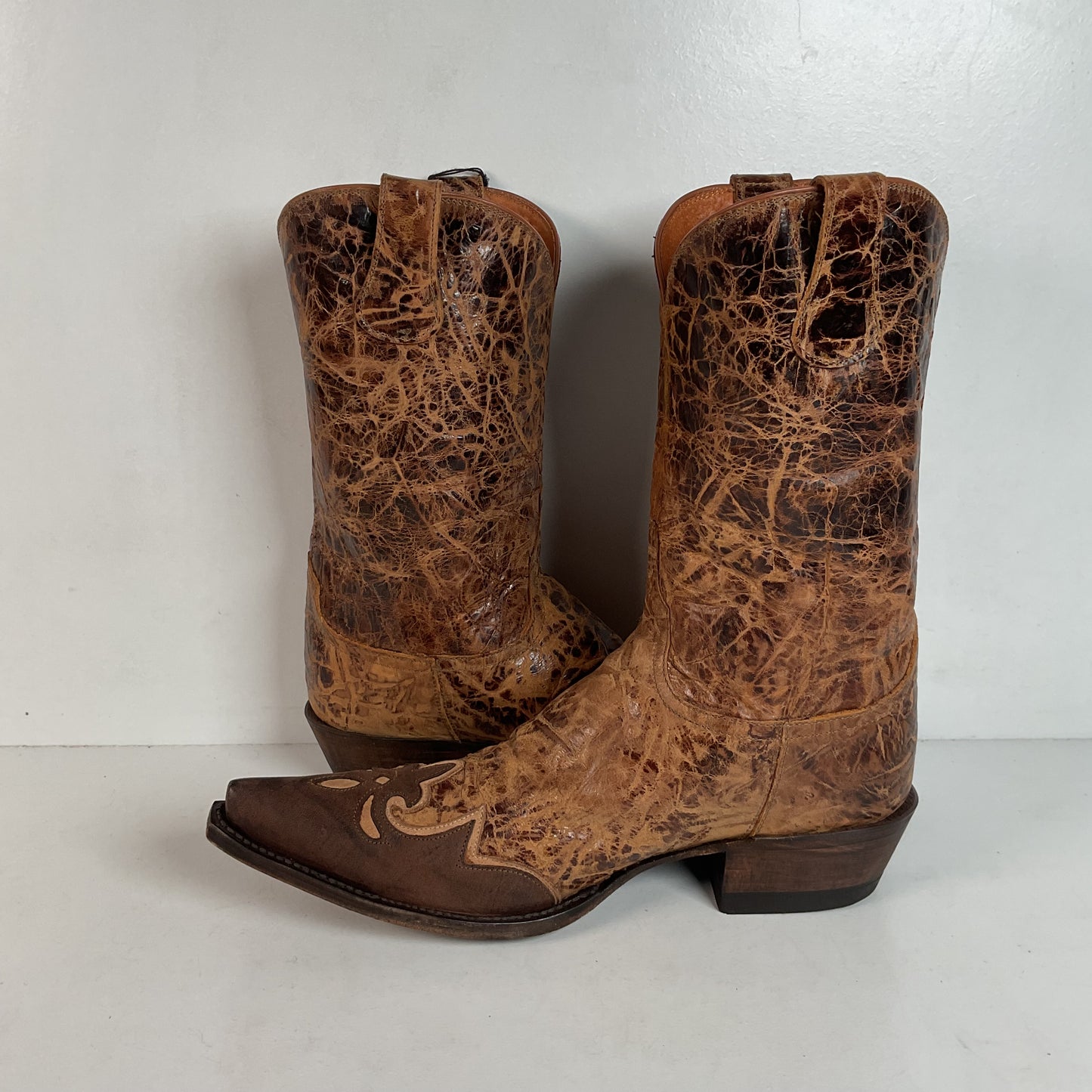 Lucchese Diva Delta Calf Cowgirl Boots 10 B USA Made Retired