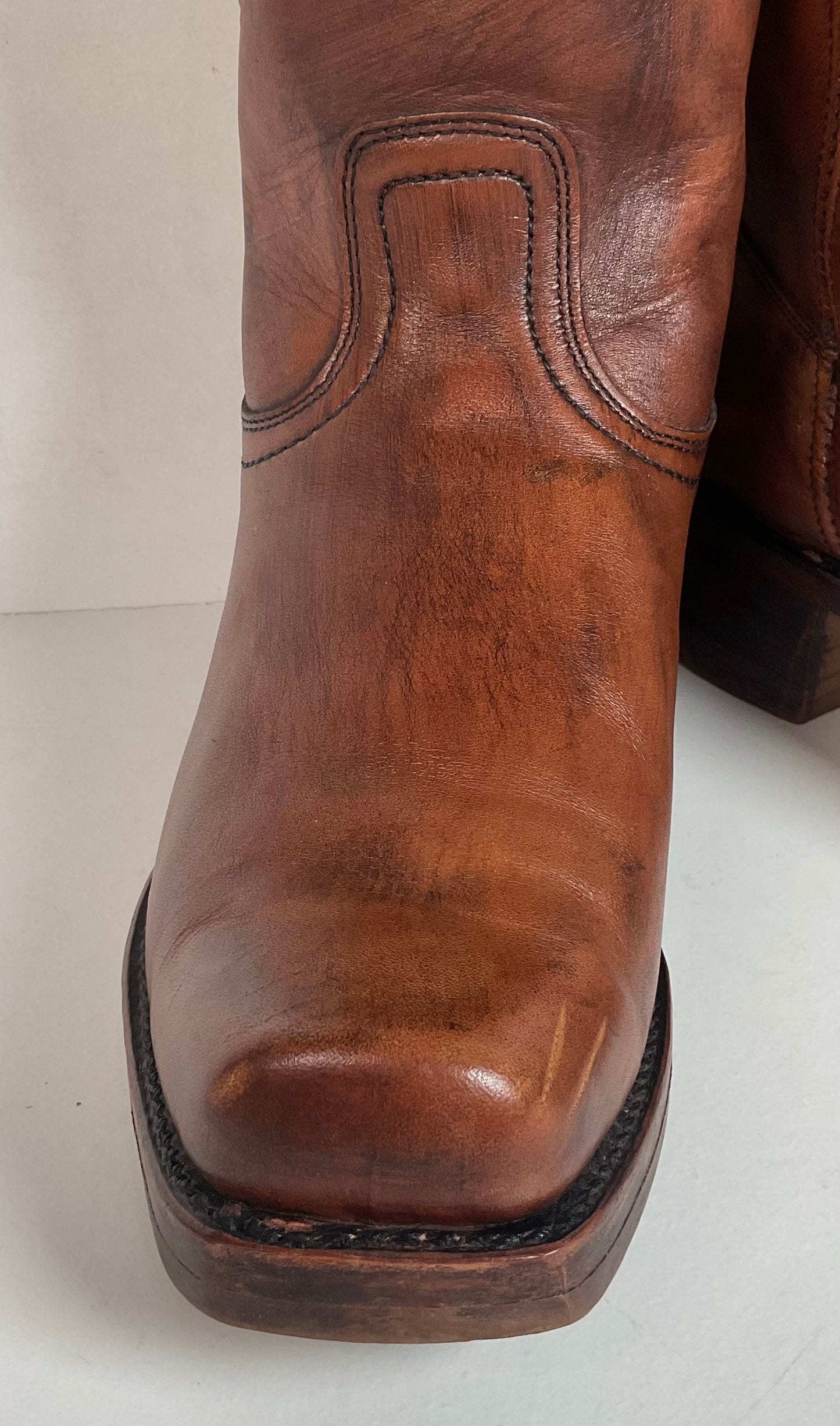 Vintage Sears Chunky Campus Boots 10.5 D USA Made Cutter Toe