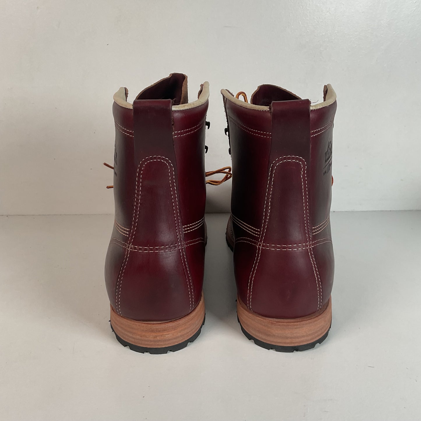 Woolrich Woodsman Moc Toe Boots 10 D USA Made Tobacco