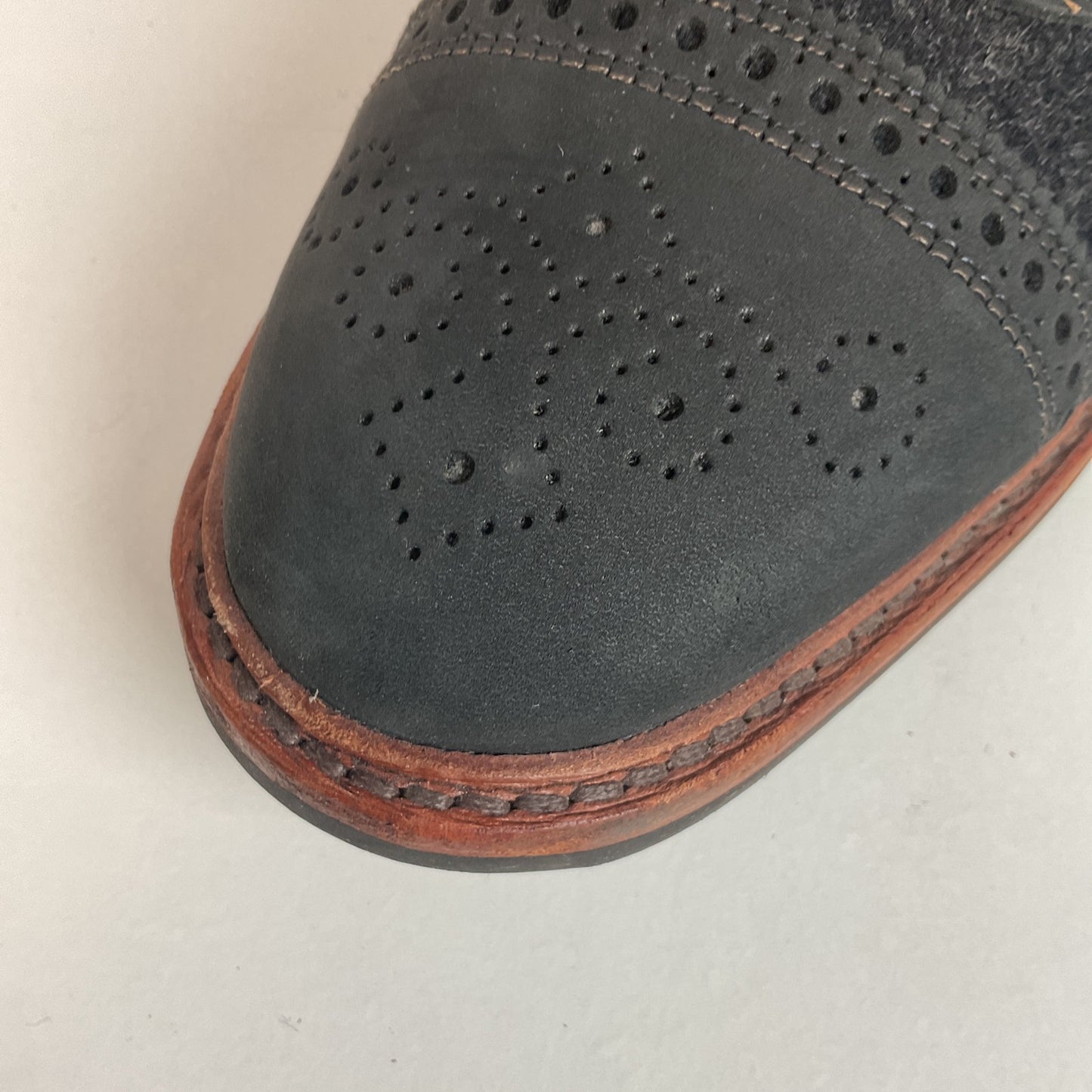 Allen Edmonds Strandmok Cap Toe Oxford Shoes 10 EEE Dainite Soles Retired