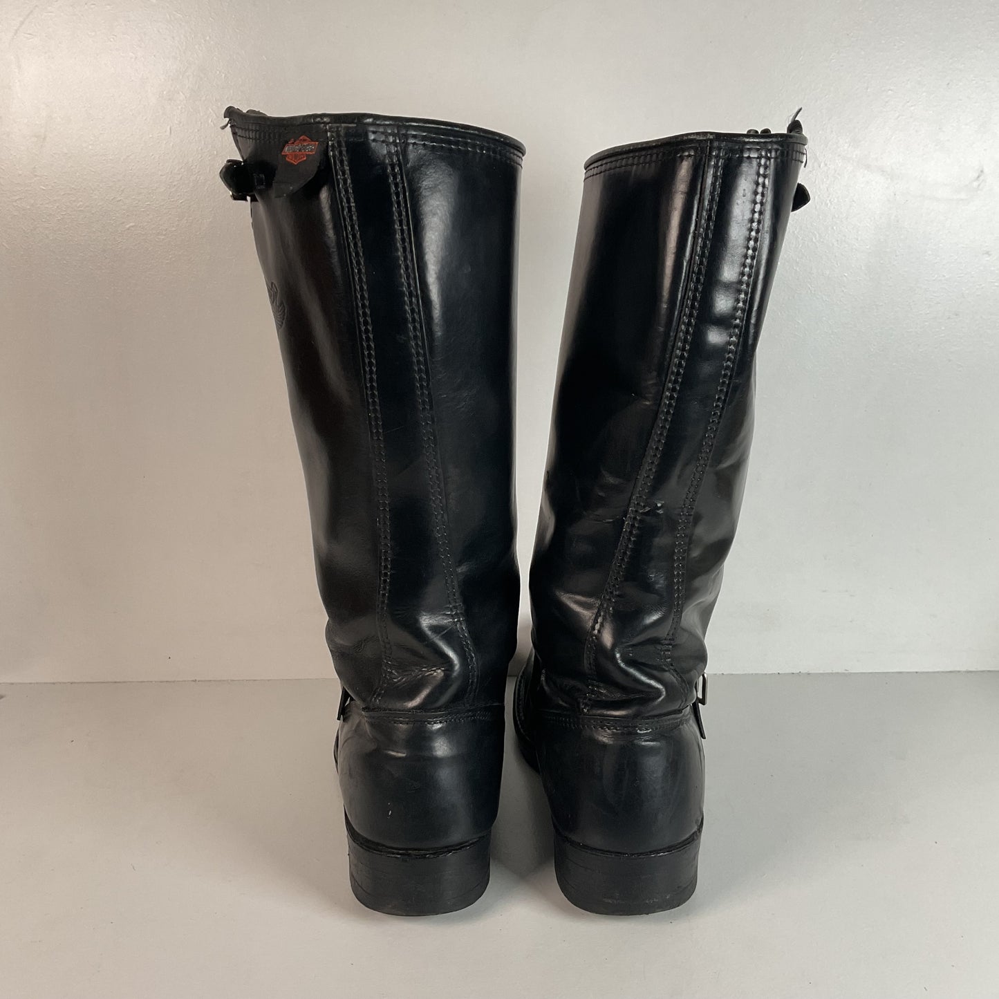 Vintage Harley Davidson Motorcycle Boots 11 Tall Steel Toe Engineer USA Made