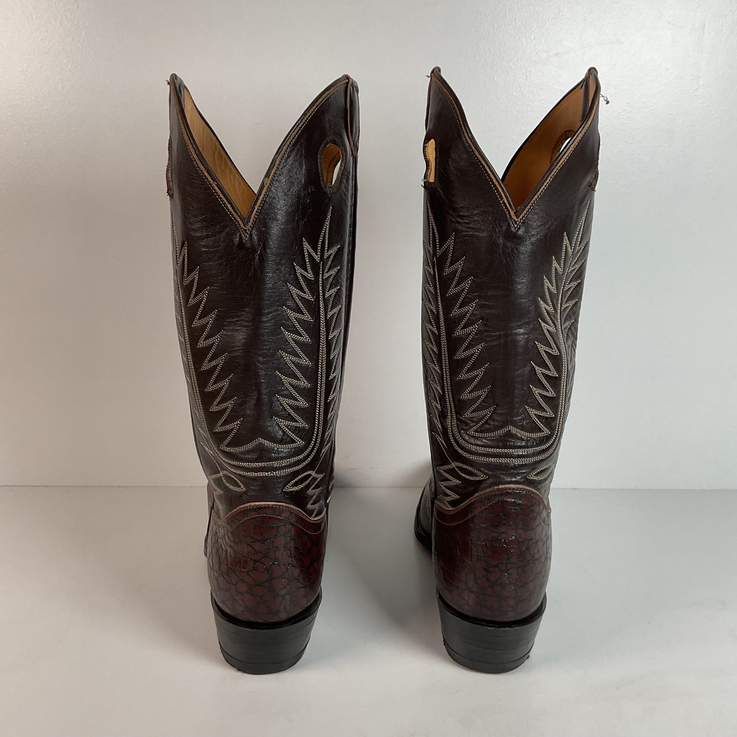 Vintage Tony Lama Caribou Buckaroo Boots | Exotic | Gold Label | Cowboy | 11 E