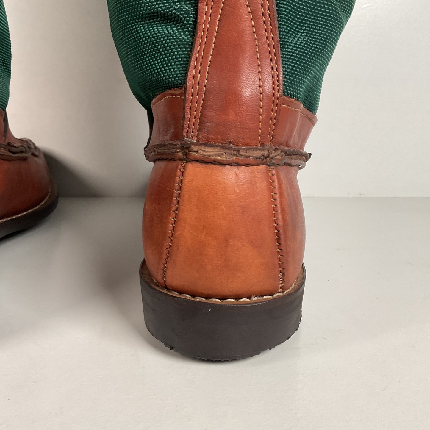 Vintage Gokey Botte Sauvage Snake Boots | Green Canvas | Men’s 13.5 D