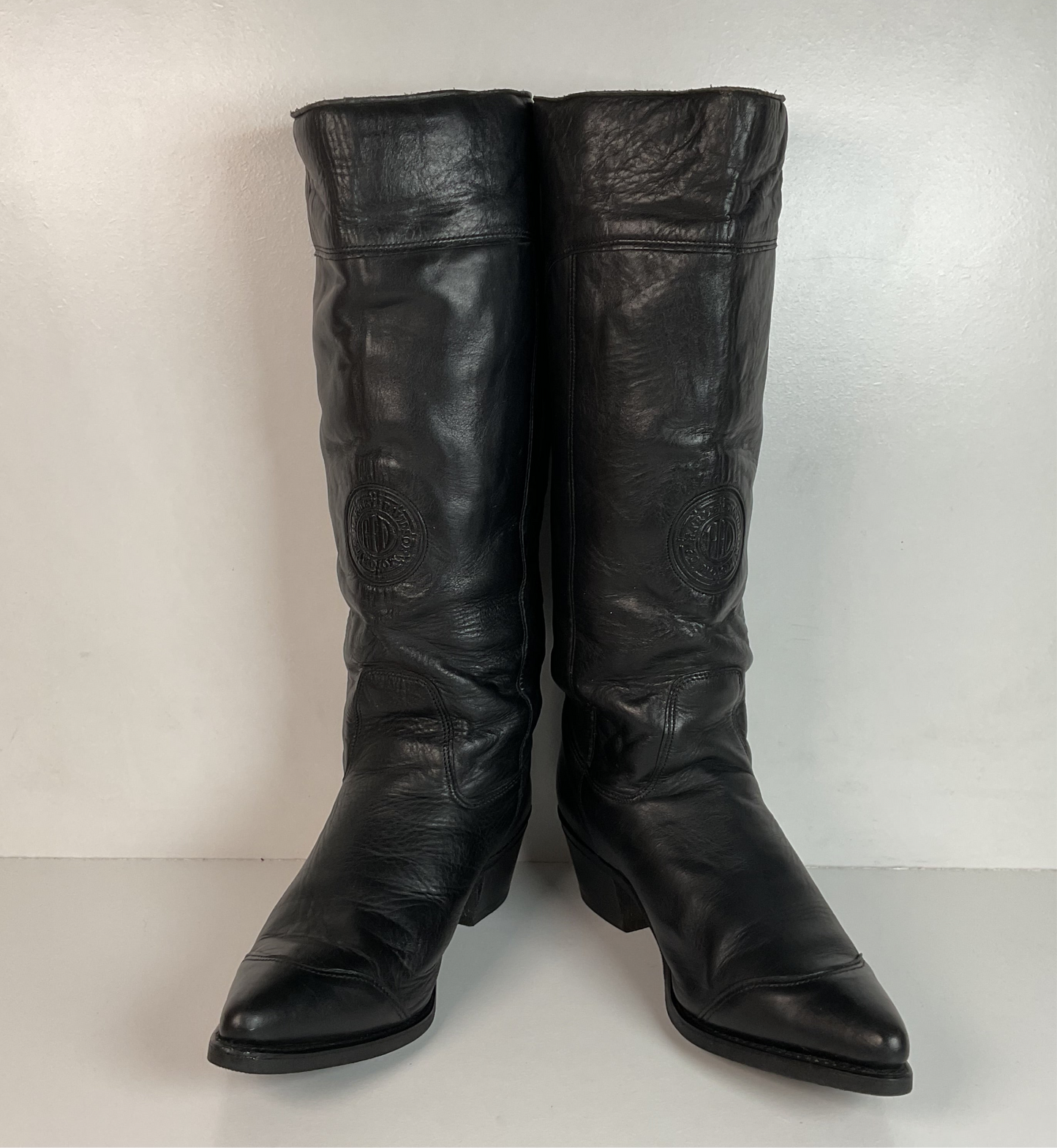 Vintage Women’s Harley Davidson Tall Lace Up Boots 10 M USA Made