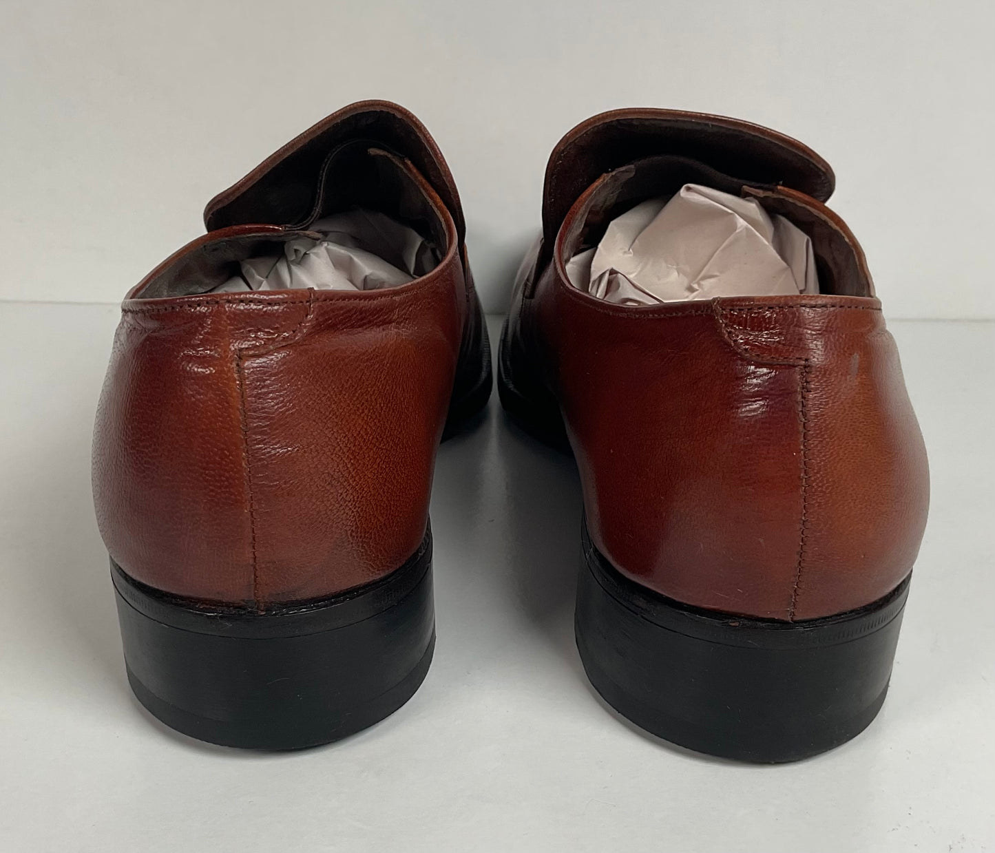 Vintage Florsheim Imperial Horsebit Loafers 9 C Burnished Brown