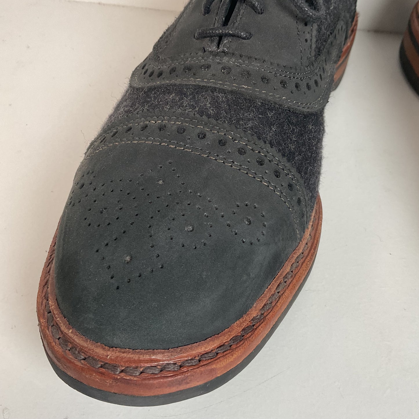 Allen Edmonds Strandmok Cap Toe Oxford Shoes 10 EEE Dainite Soles Retired