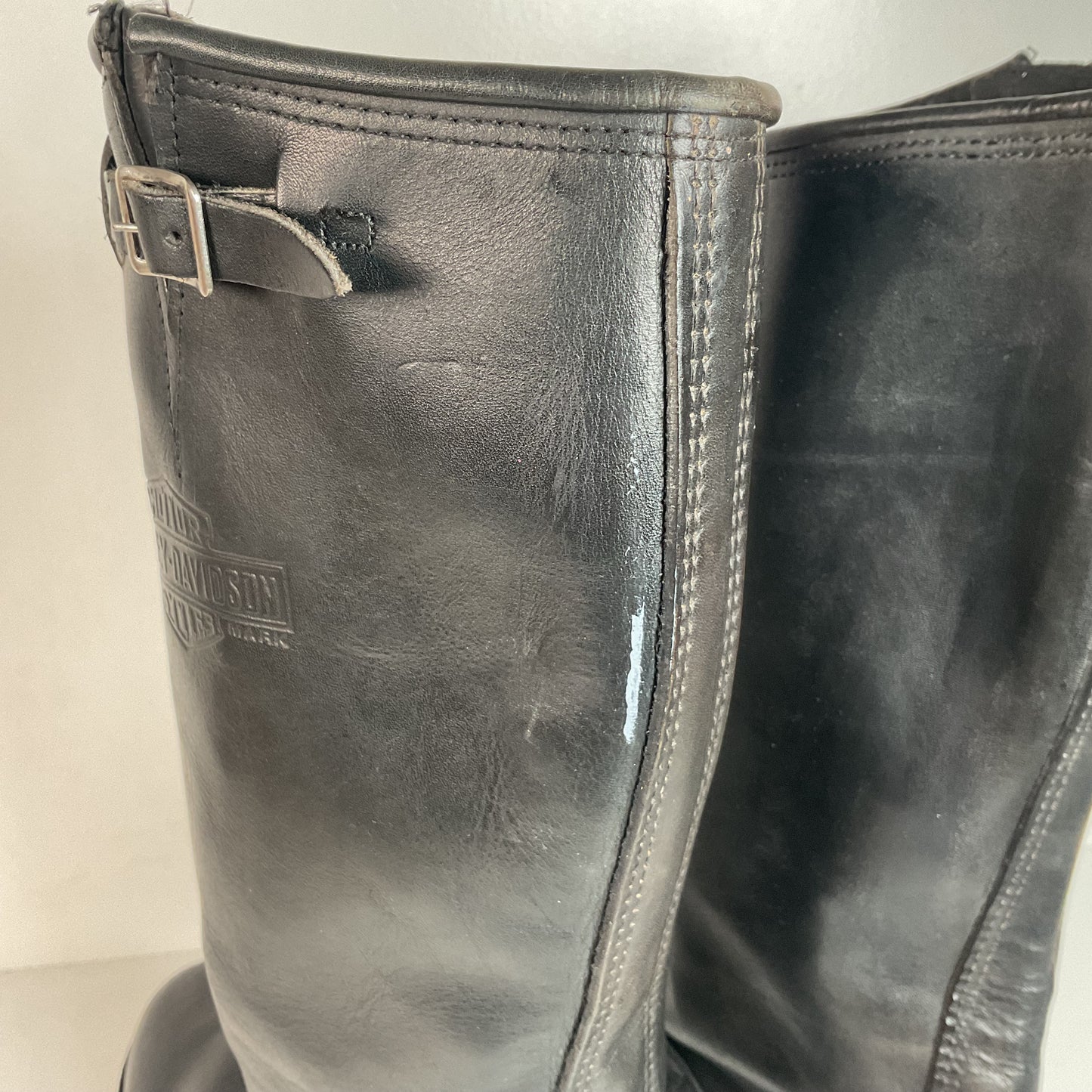 Vintage Harley Davidson Tall Motorcycle Boots Men’s 11 Engineer USA Made