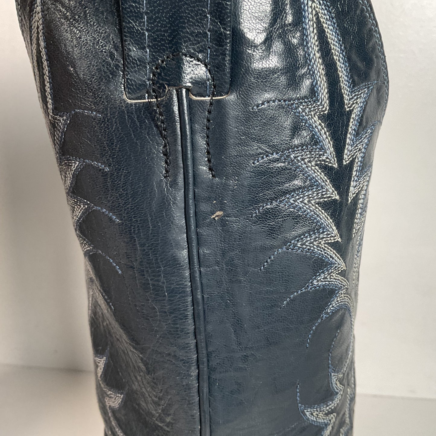 Vintage Nocona Navy Blue Cowgirl Boots Men’s 8 Wide | Women’s 9 USA Made