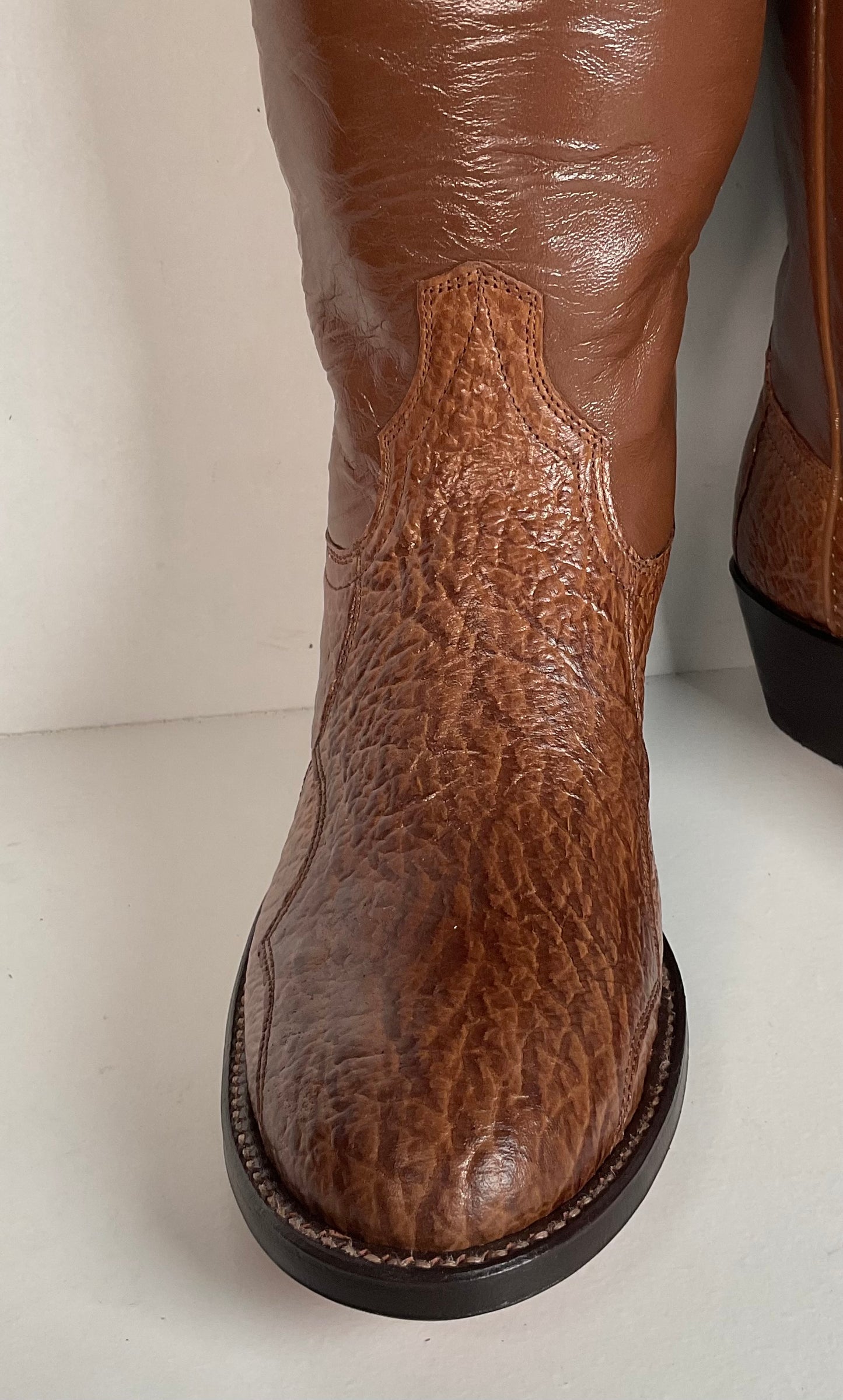 Vintage Laramie Exotic Shark Skin Cowboy Boots Men’s 6 B | Women’s 7 USA Made