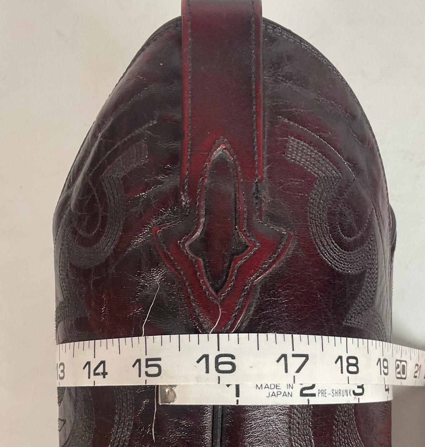 Lucchese For Resistol Ranch Cowboy Boots 9.5 D Black Cherry