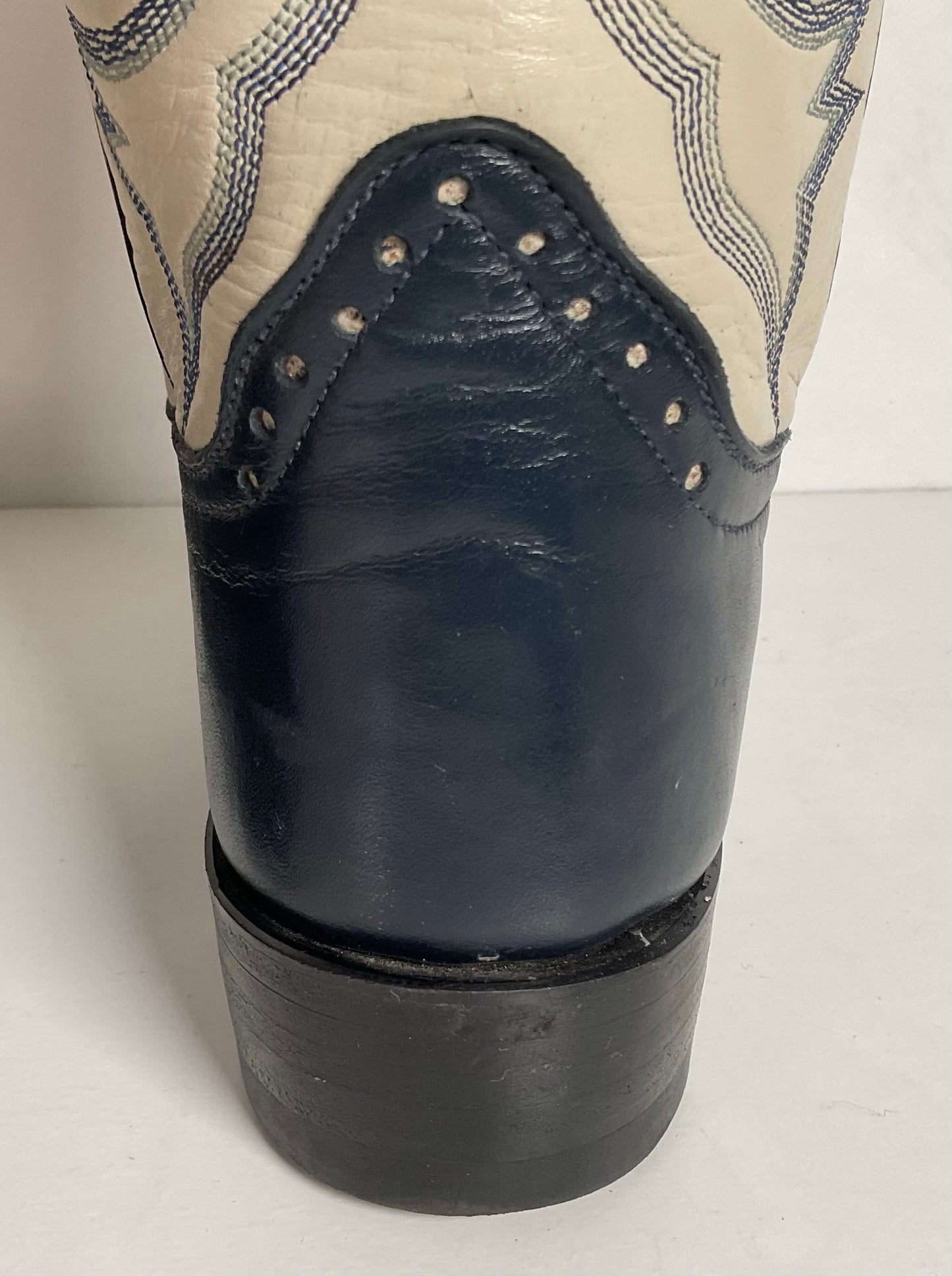 Honcho’s Navy Cowgirl Boots 6 C Custom USA Made