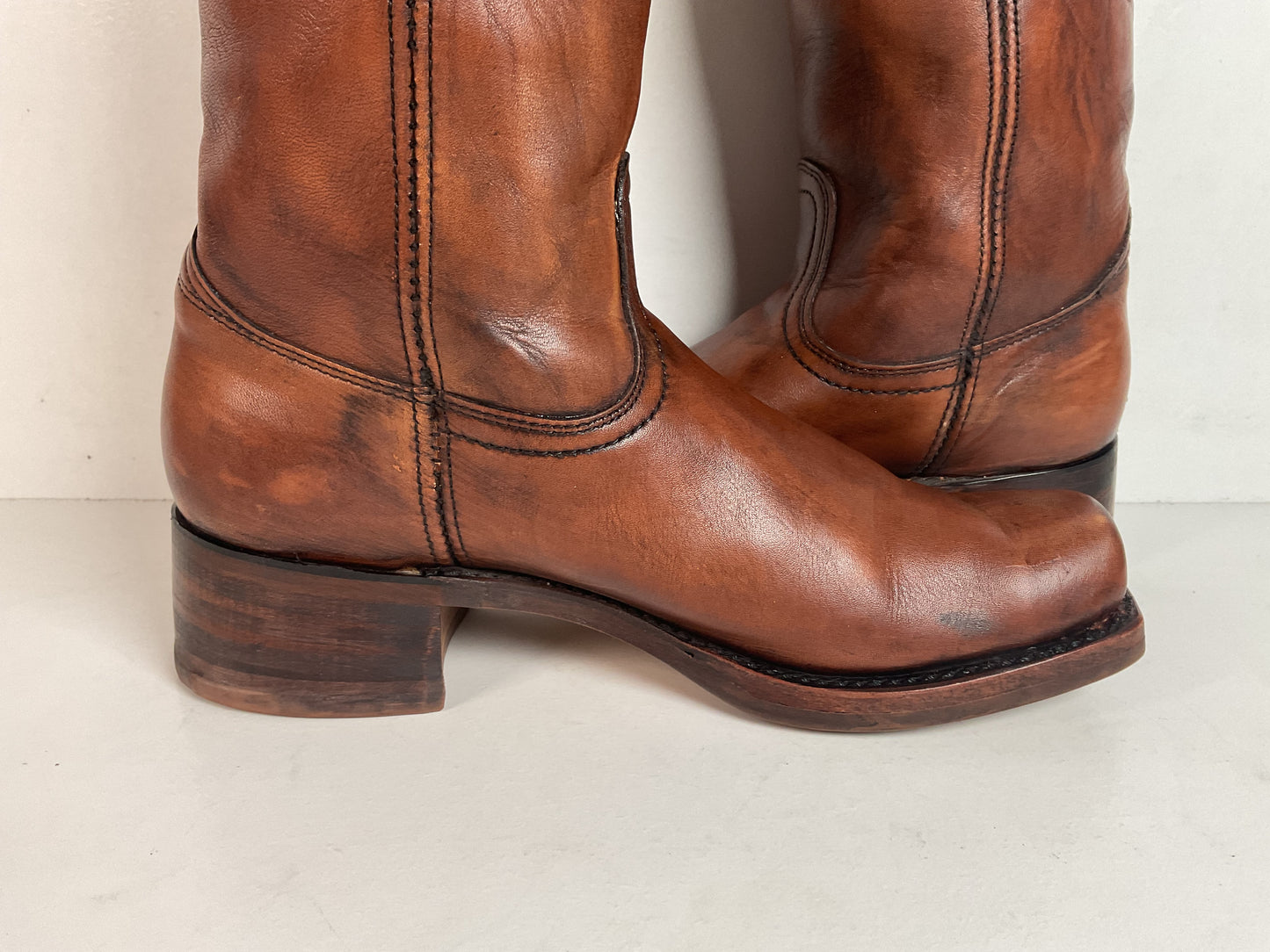 Vintage Sears Chunky Campus Boots 10.5 D USA Made Cutter Toe
