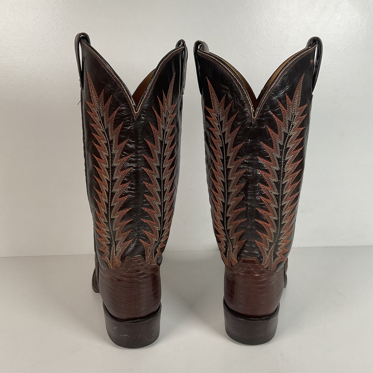 Vintage Tony Lama Teju Lizard Cowboy Boots | Gold Label | 7.5 B | Women’s 8.5