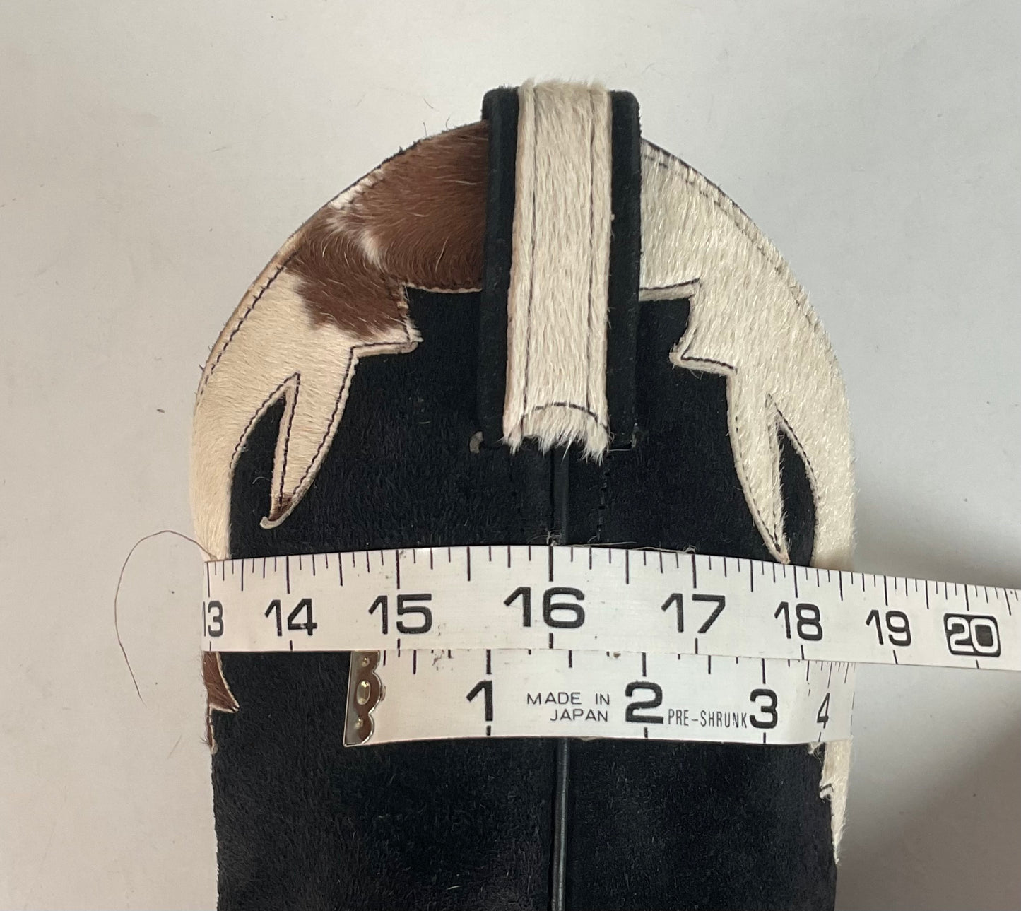 Vintage Larry Mahan Cow Hair Cowgirl Pony Boots 8 B