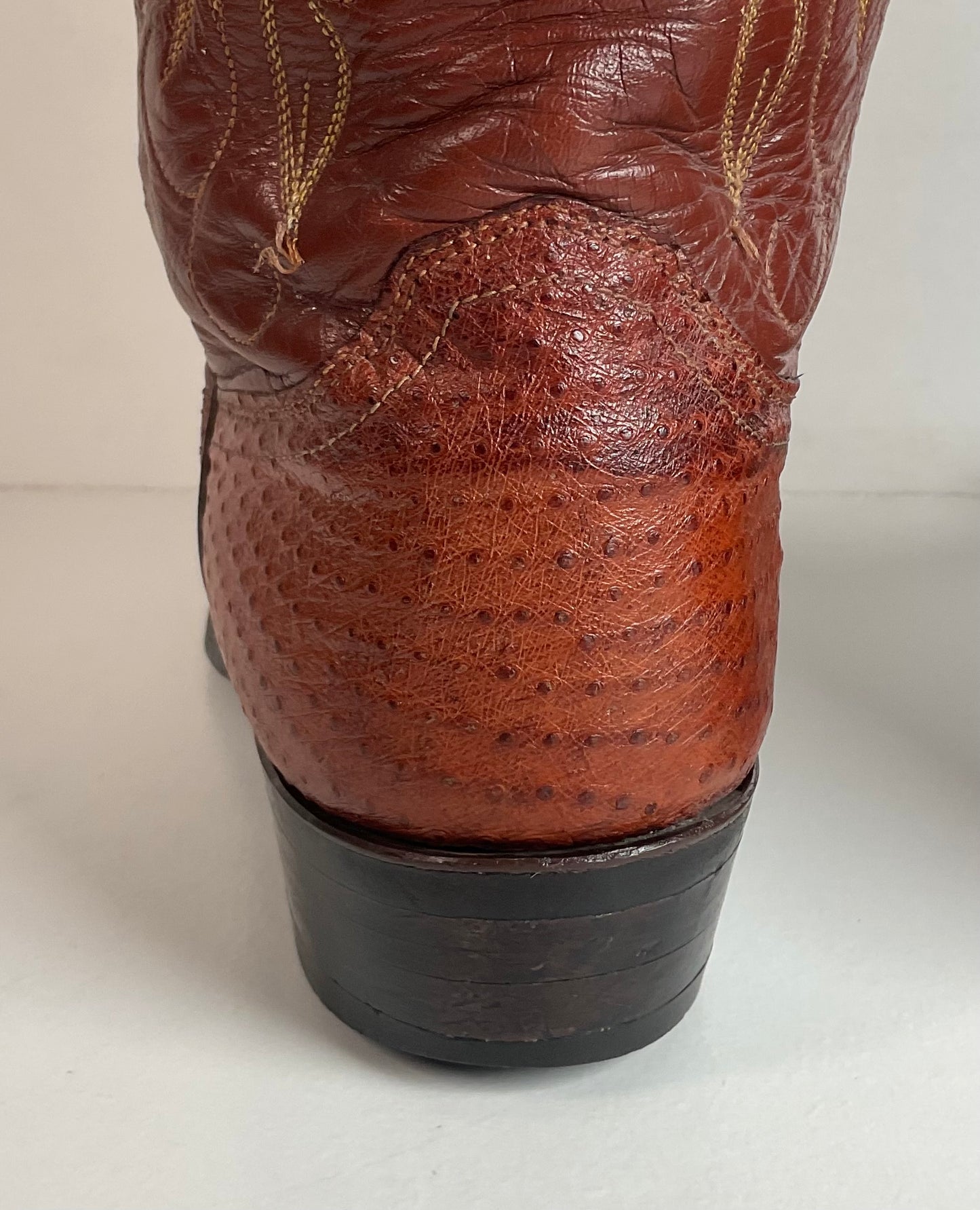 Vintage Justin Turkey Quill Cowboy Boots 9.5 D Gallapava