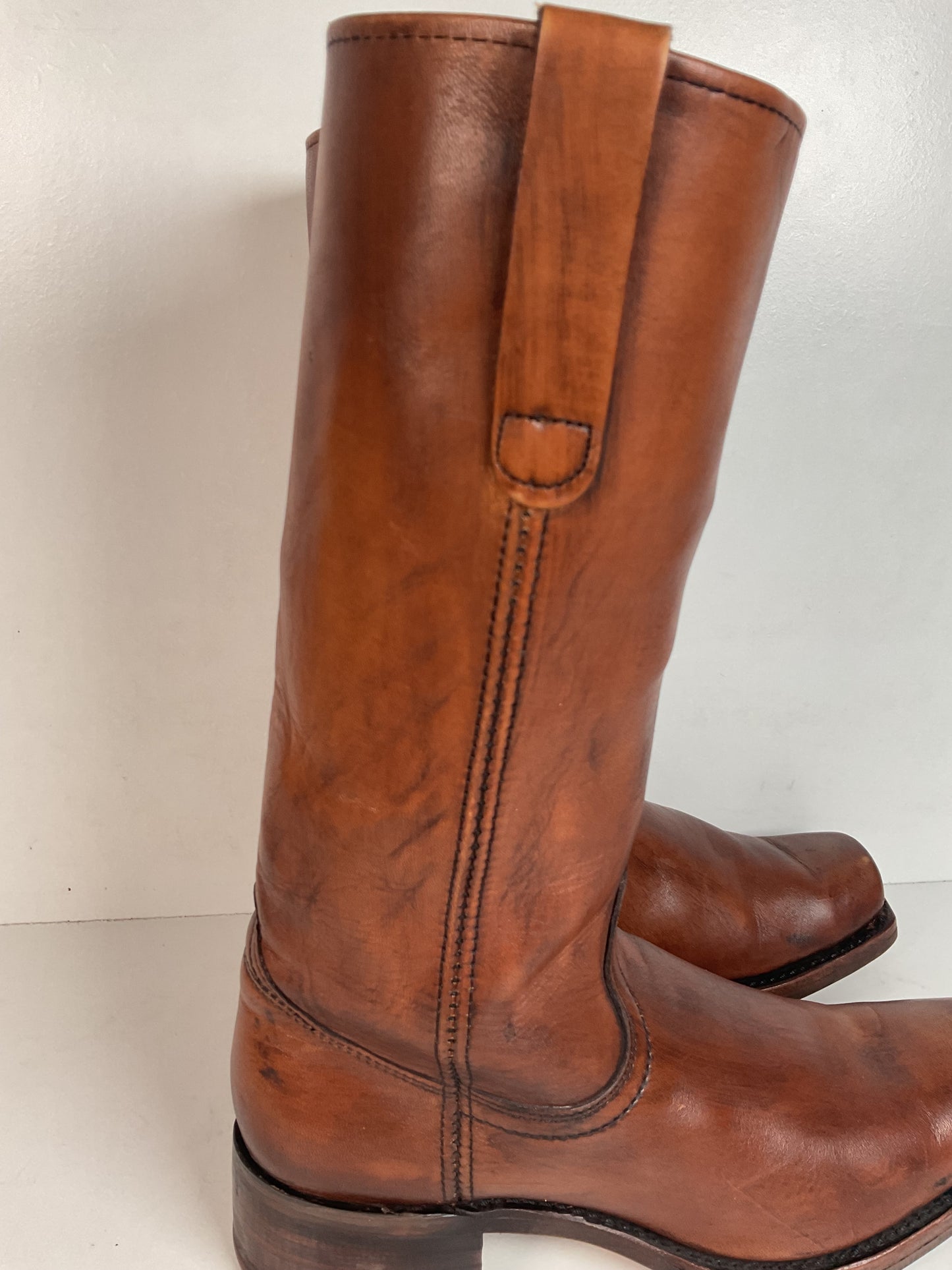 Vintage Sears Chunky Campus Boots 10.5 D USA Made Cutter Toe