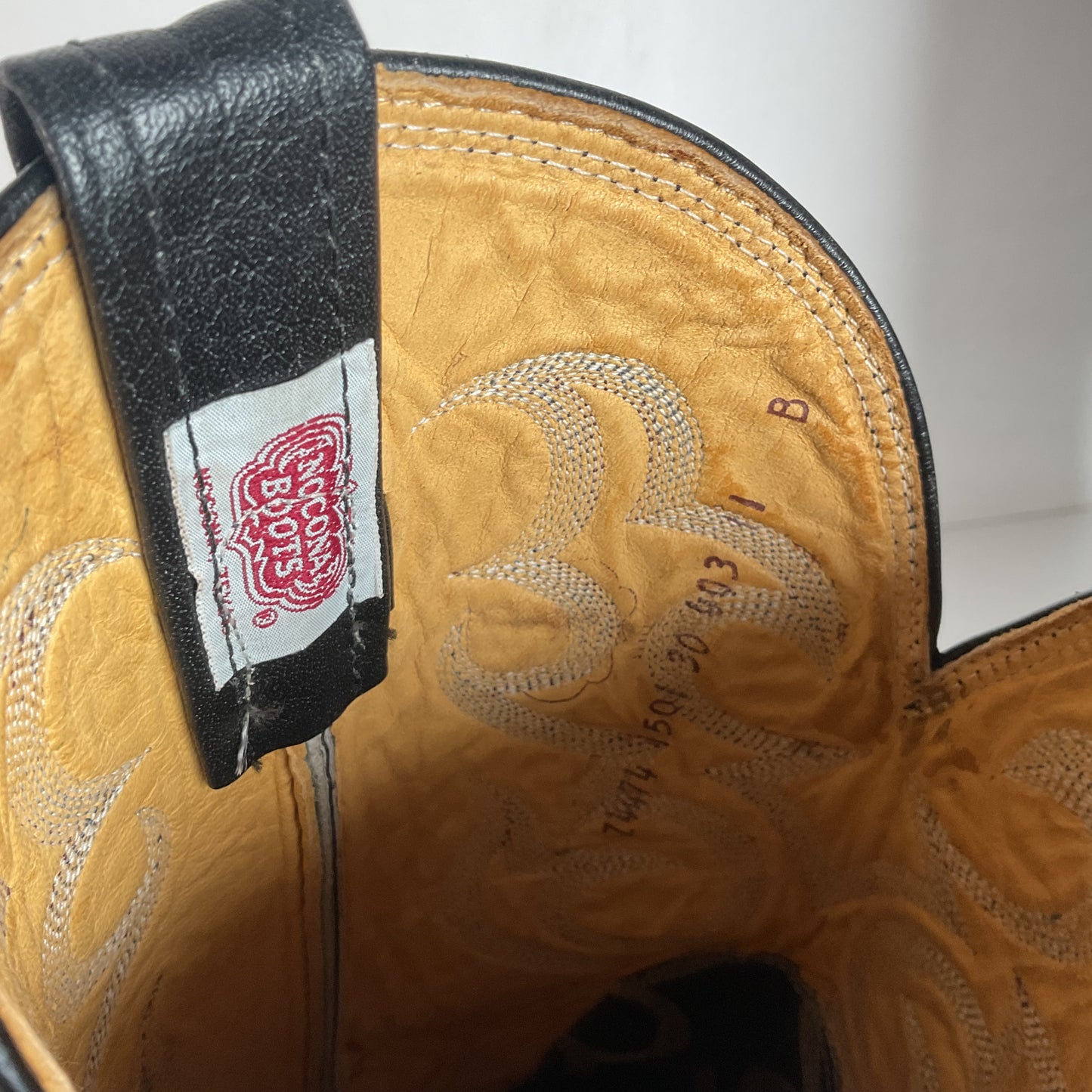 Vintage Nocona Teju Lizard Cowboy Boots 11 B USA Made