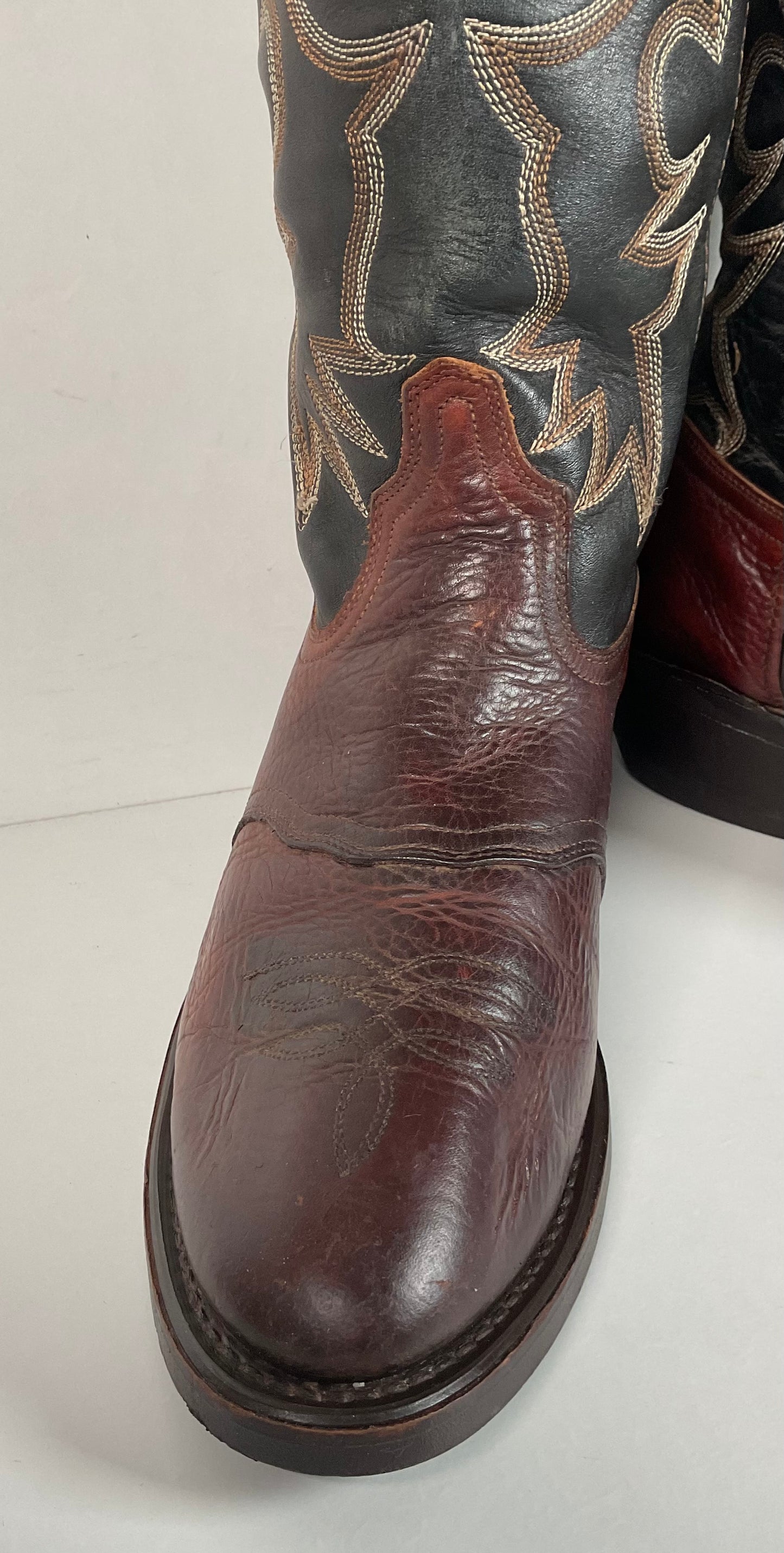 Shepler’s Tall Buckaroo Cowboy Boots 9 D Oil Resistant Work Sole