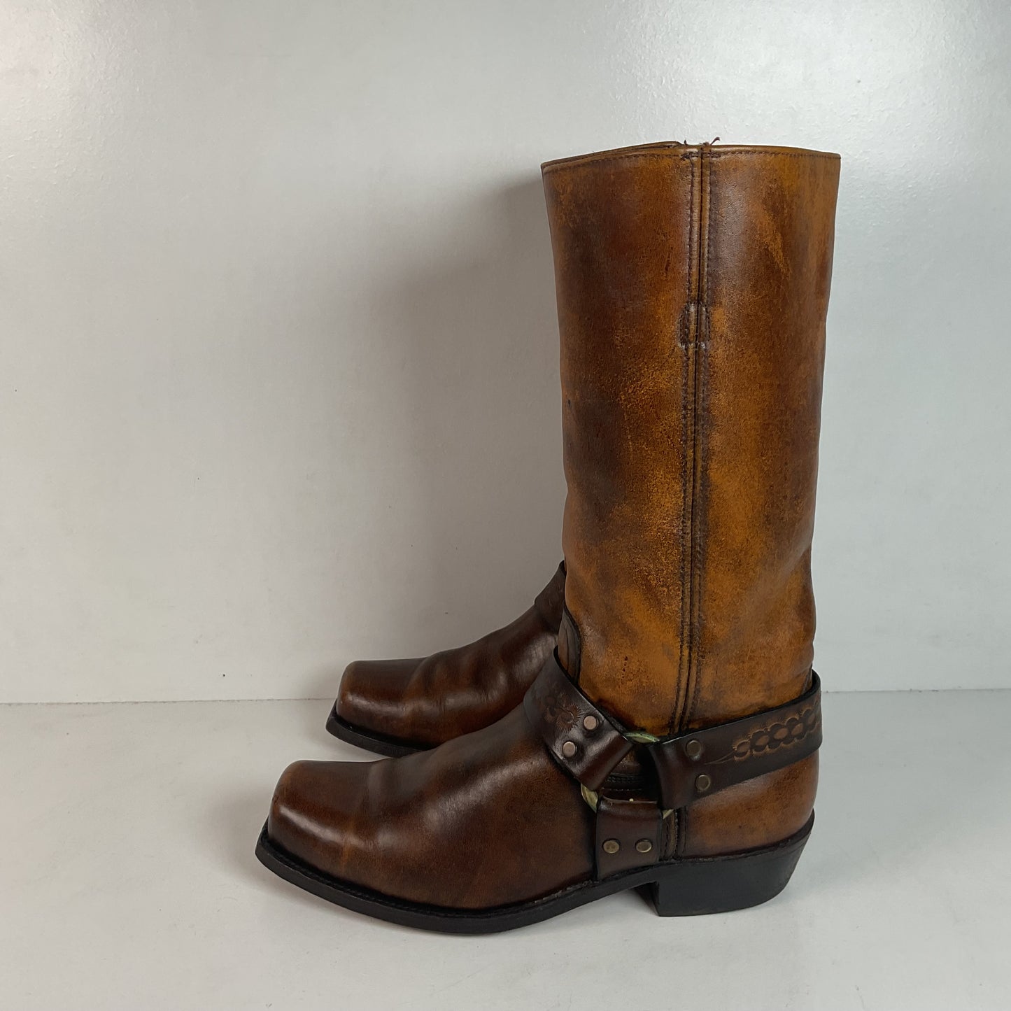 Vintage Frye Black Label Harness Boots Men’s 10 D USA Made