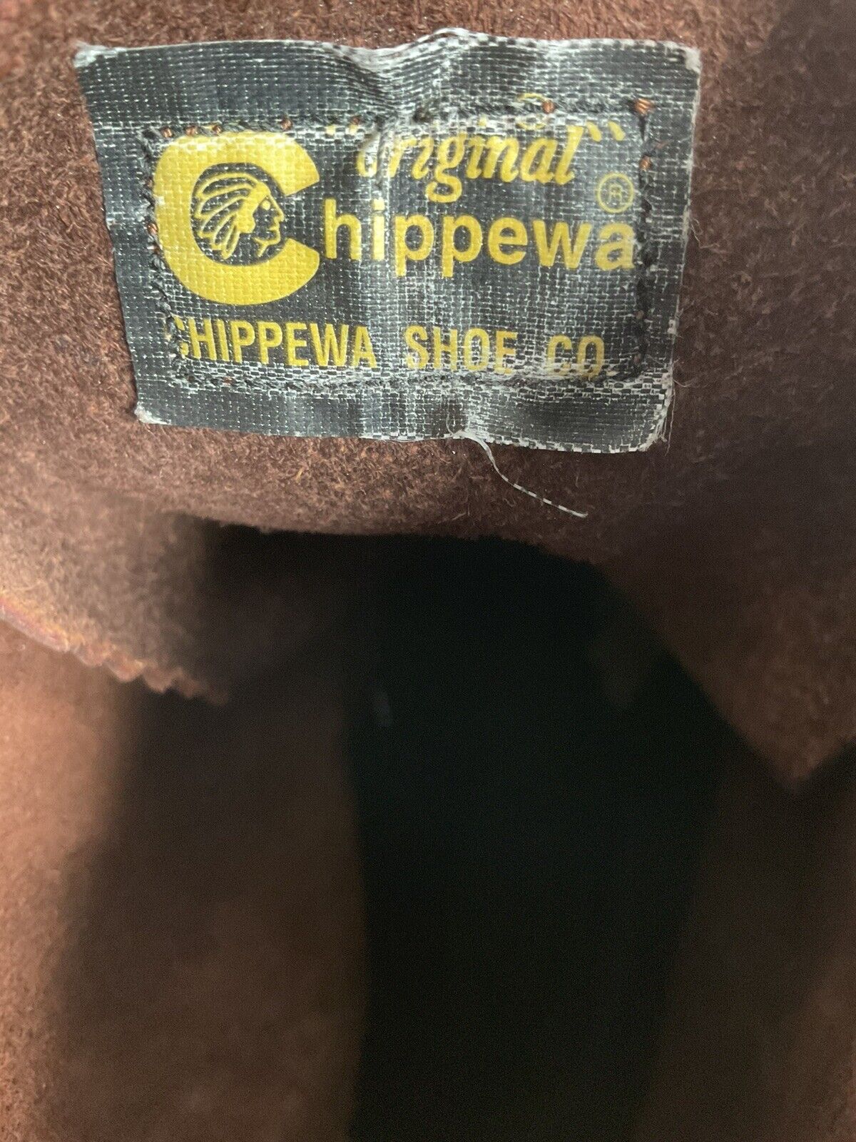 Vintage Chippewa Cork Sole Leather Boots 14 E Old Label Soft Toe