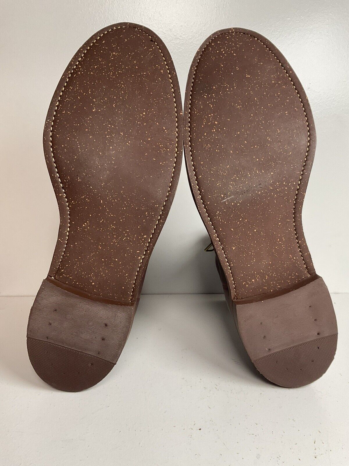 Vintage Chippewa Cork Sole Leather Boots 14 E Old Label Soft Toe