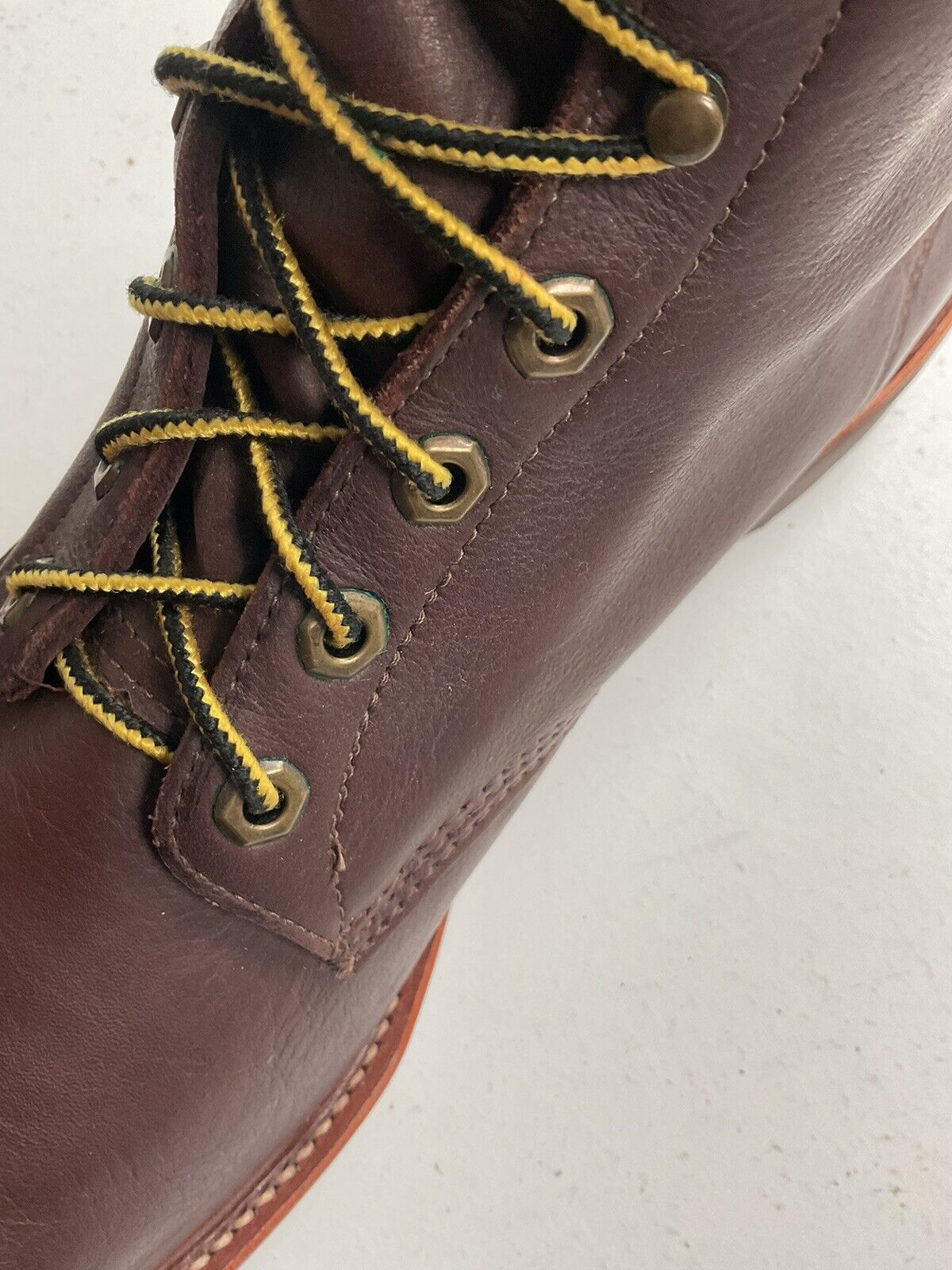 Vintage Chippewa Cork Sole Leather Boots 14 E Old Label Soft Toe