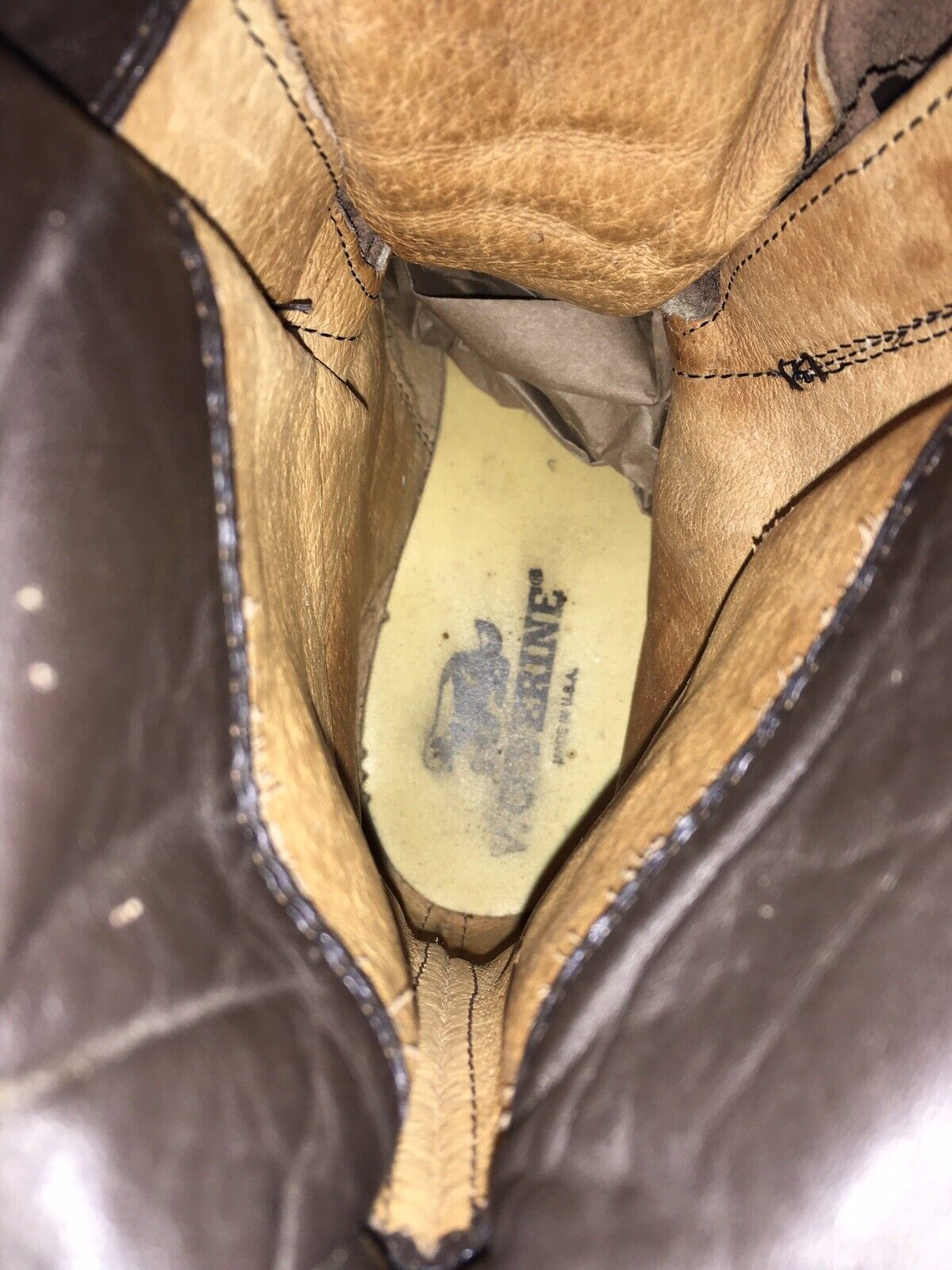 Vintage 1980s Wolverine Mountaineering Boots 11 E USA Vibram Lug Insulated