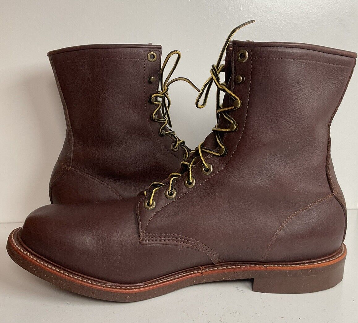 Vintage Chippewa Cork Sole Leather Boots 14 E Old Label Soft Toe