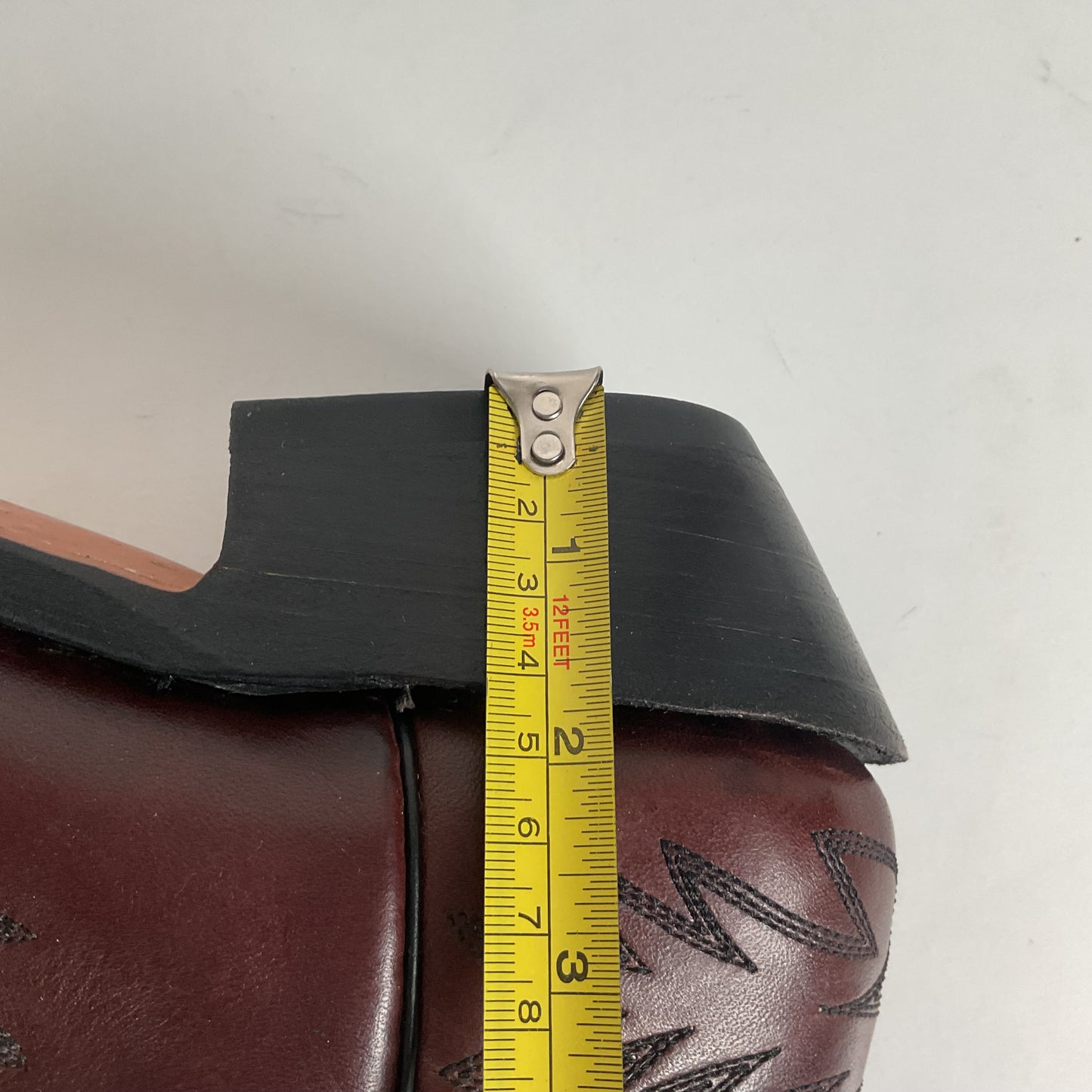 Vintage Stewart Boot Company Tall Cowgirl Boots 10 Narrow Romero Cloth Pulls