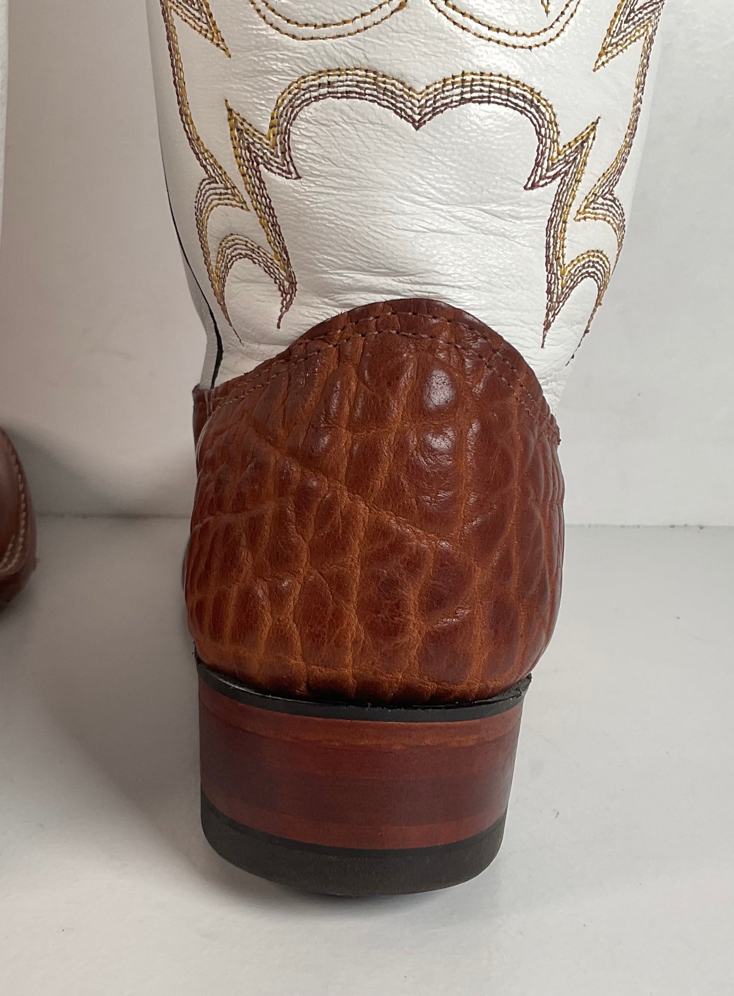 Larry Mahan Cowgirl Roper Boots 7 B Punchy Sunset Renegade