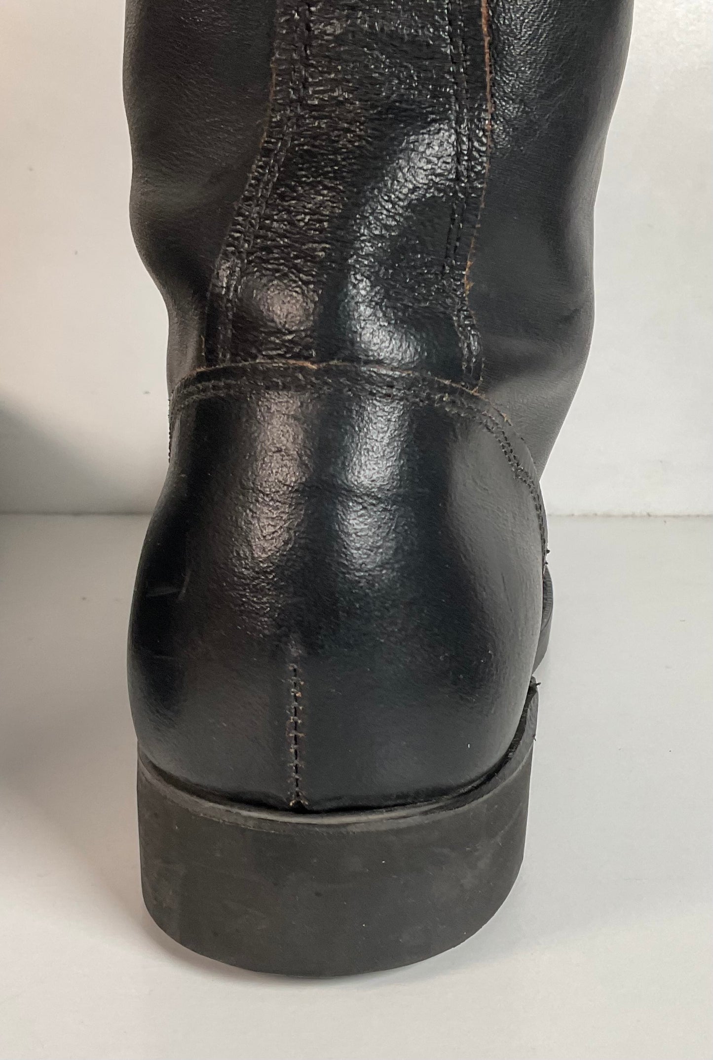 Vintage 1960s Leigh Linesman Boots 10 D USA Made Safety Toe