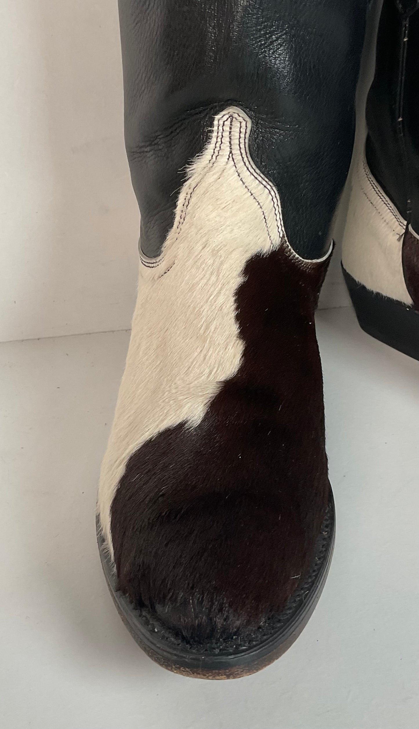 Dan Post Pony Hair On Cowhide Cowgirl Boots 7.5 M