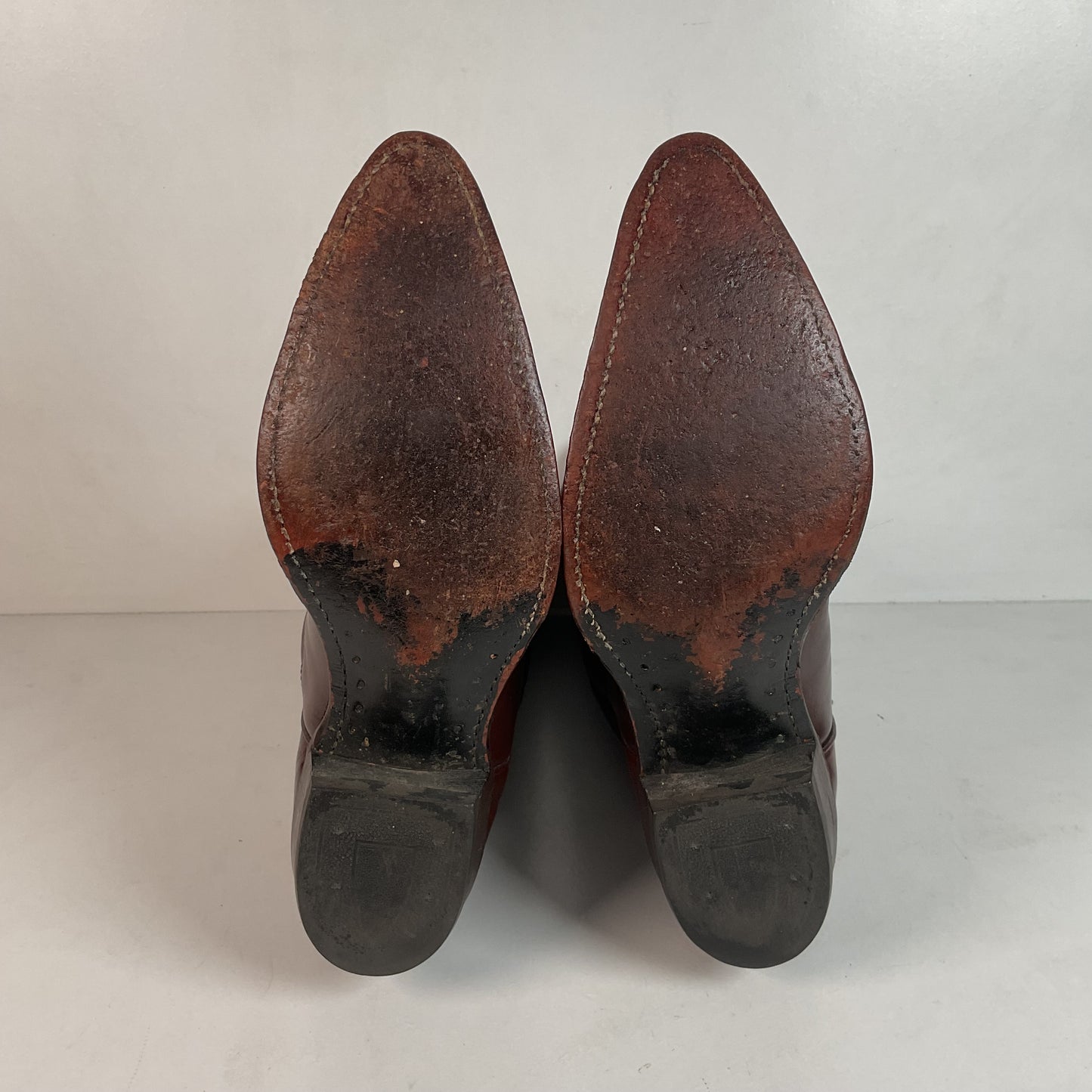 Vintage Texas Brand Thunderbid Cowboy Boots 9.5 D Rising Pheonix USA Made