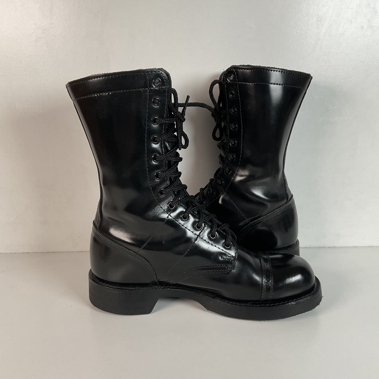 Corcoran Paratrooper Jump Boots 85 EE Cap Toe Style XC1500 Glossy Patent