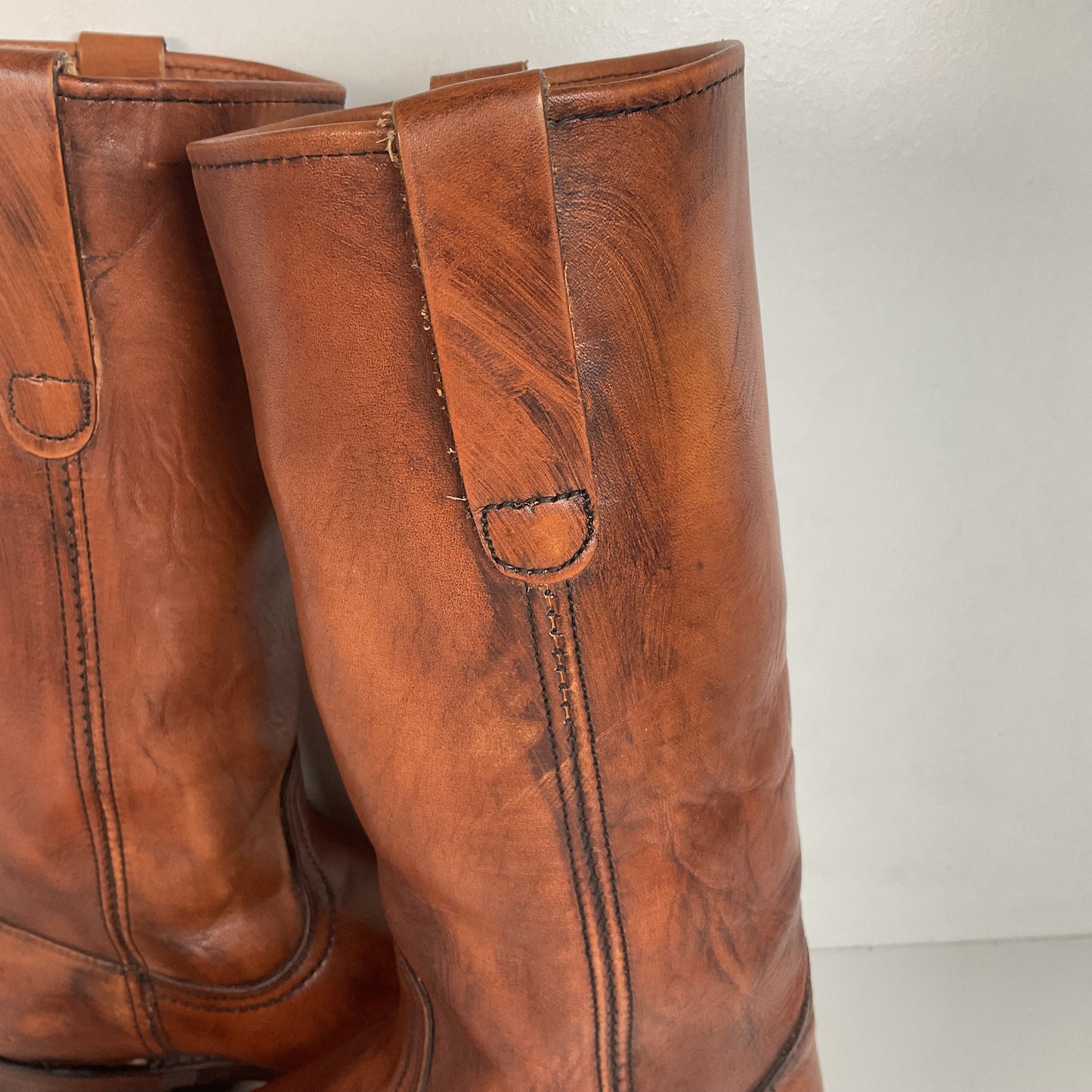 Vintage Sears Chunky Campus Boots 10.5 D USA Made Cutter Toe