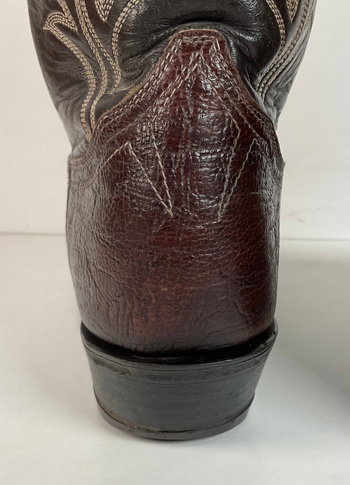 Vintage 1960s Tony Lama Antelope Cowboy Boots 9 B Gold Label Exotic