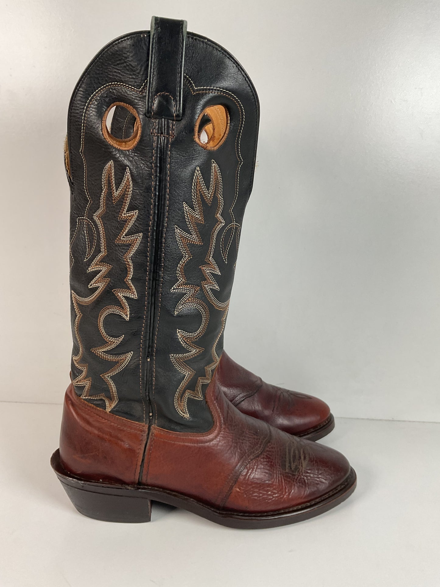 Shepler’s Tall Buckaroo Cowboy Boots 9 D Oil Resistant Work Sole