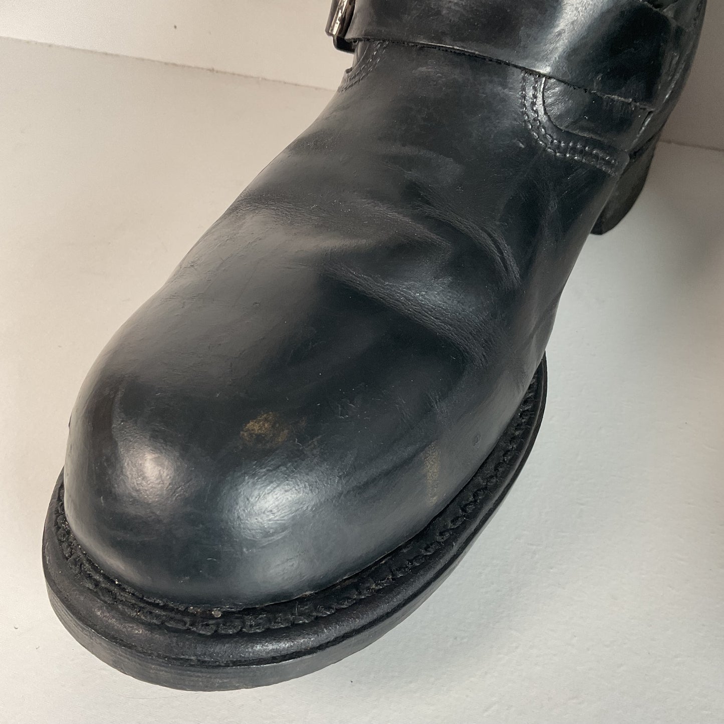 Vintage Harley Davidson Motorcycle Boots 11 Tall Steel Toe Engineer USA Made